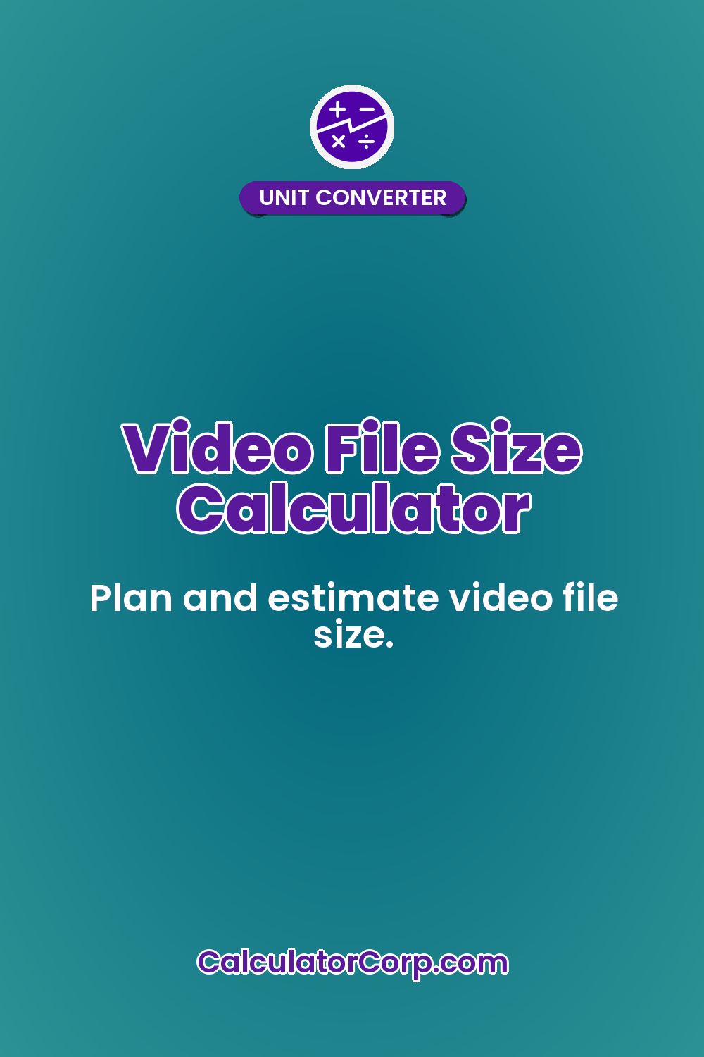 Video File Size Calculator