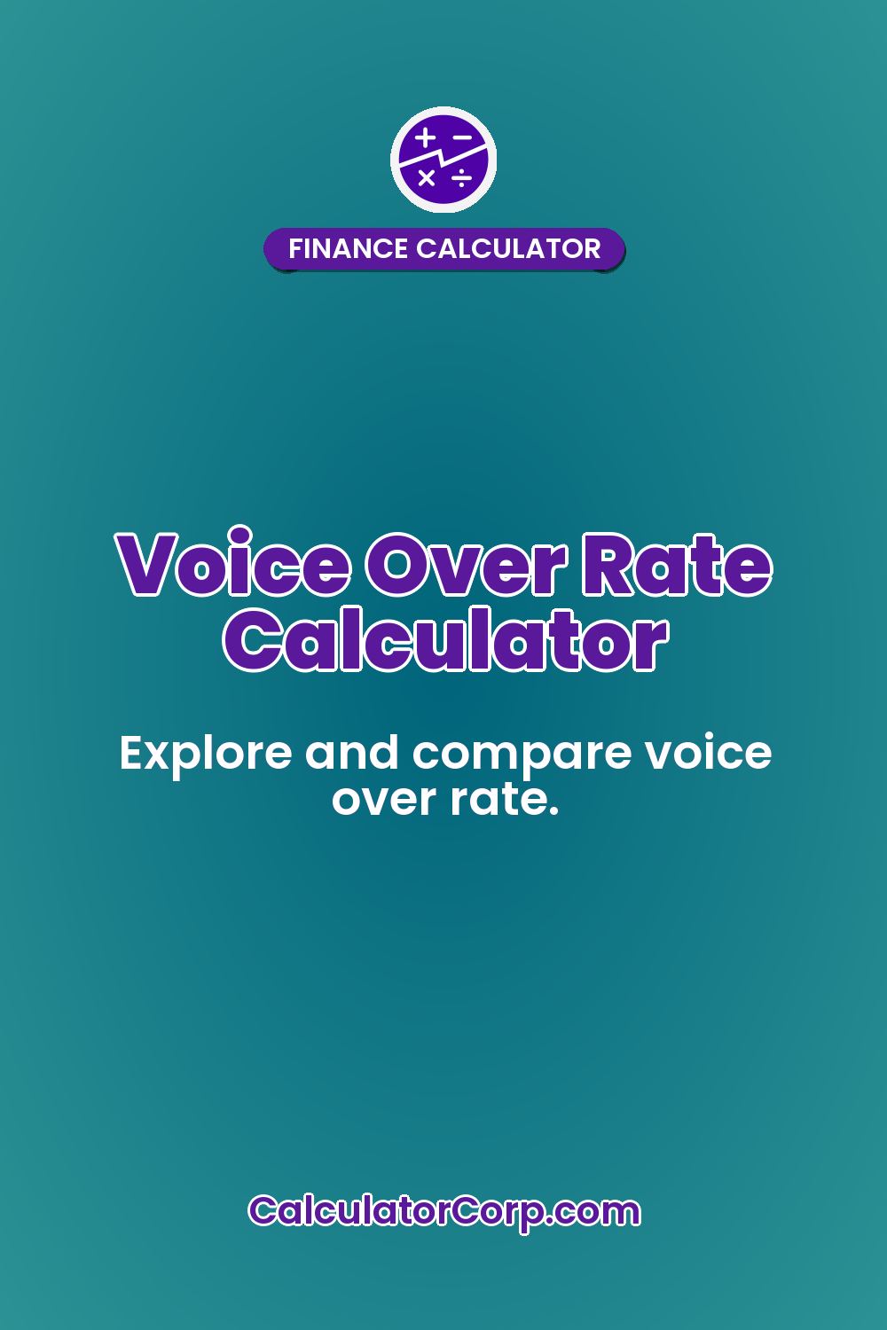 Voice Over Rate Calculator