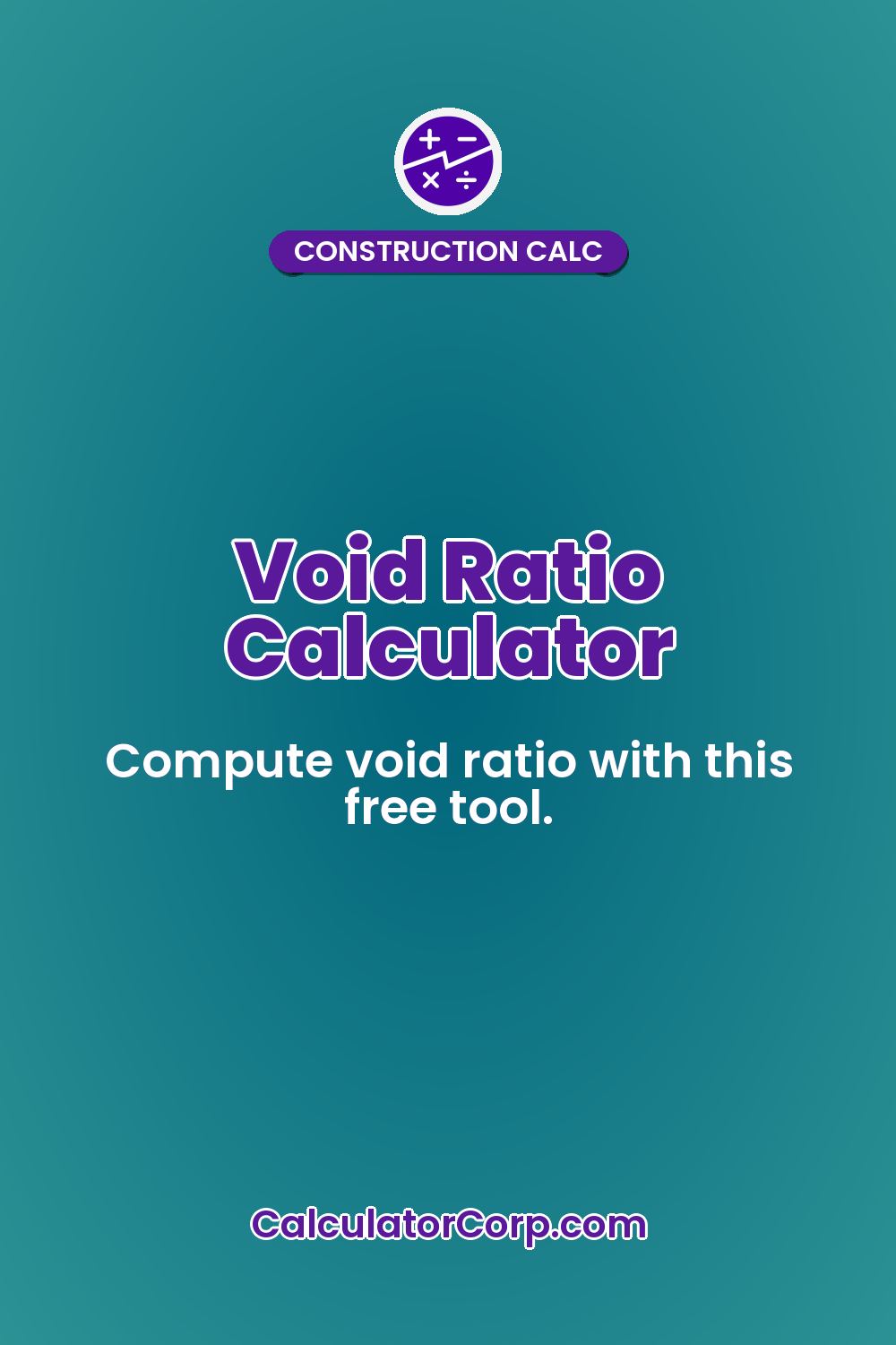 Void Ratio Calculator
