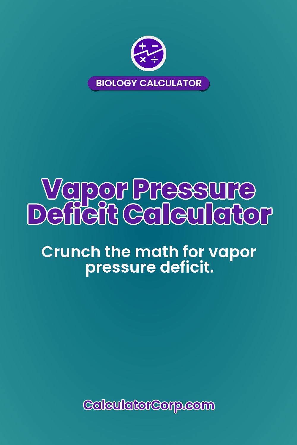 Vapor Pressure Deficit Calculator