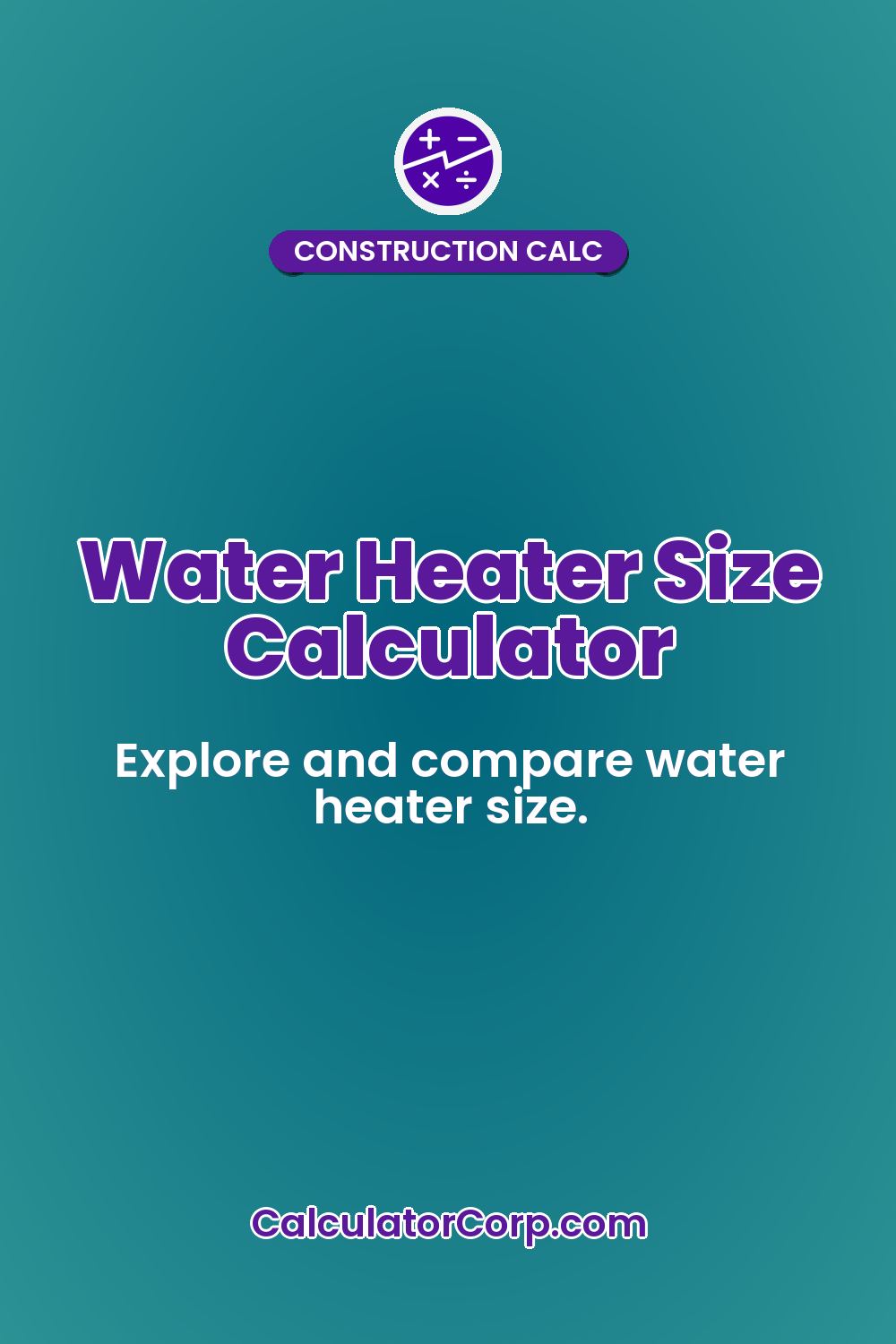 Water Heater Size Calculator
