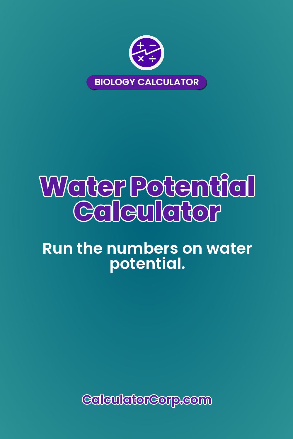 Water Potential Calculator