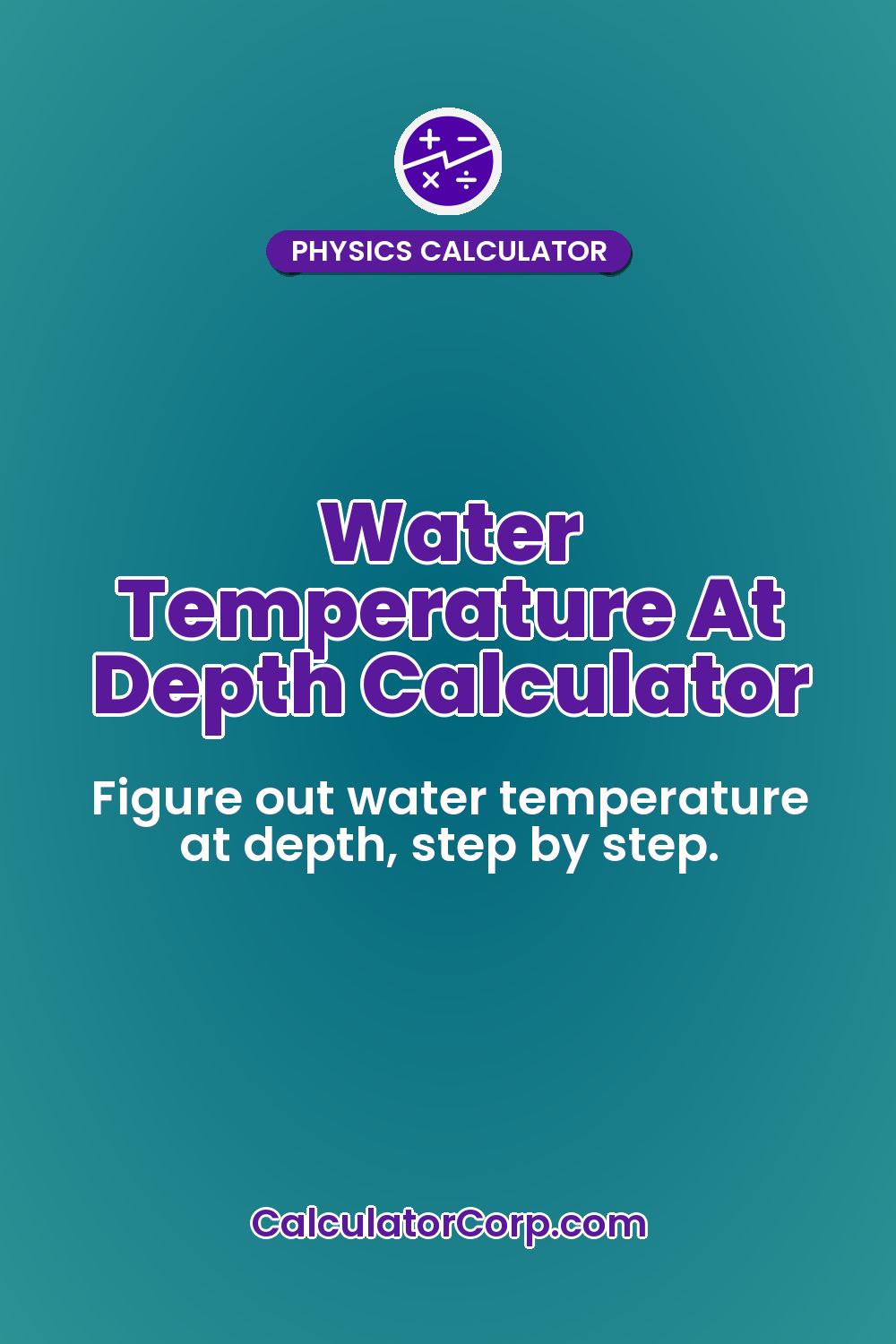 Water Temperature At Depth Calculator