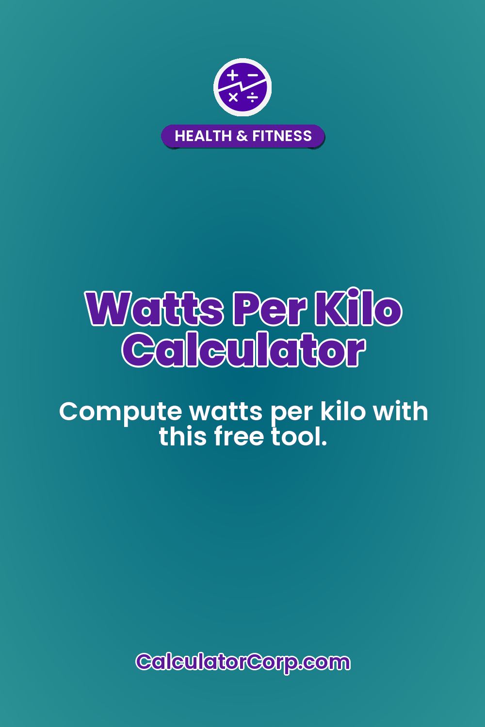 Watts Per Kilo Calculator