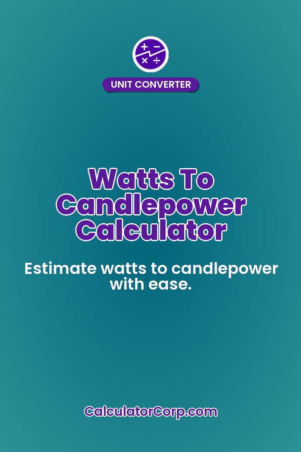 Watts To Candlepower Calculator