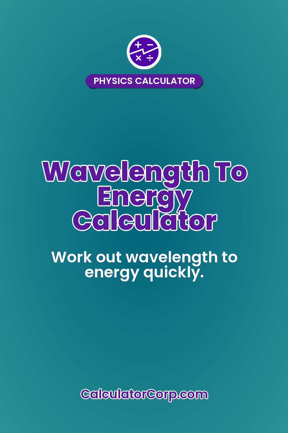 Wavelength To Energy Calculator
