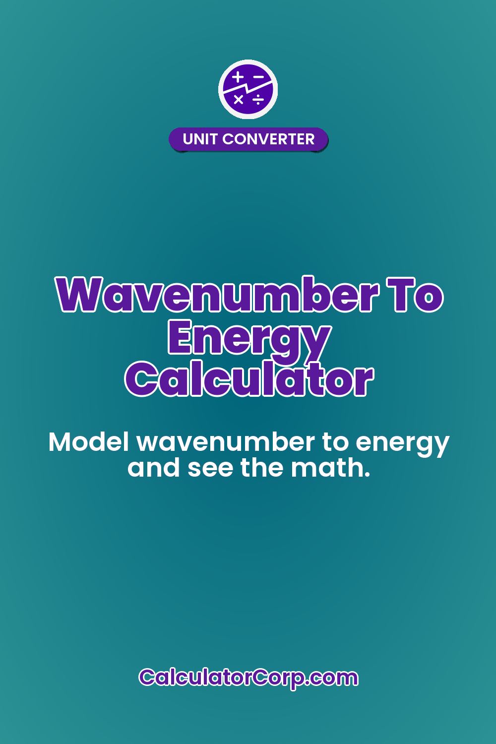 Wavenumber To Energy Calculator