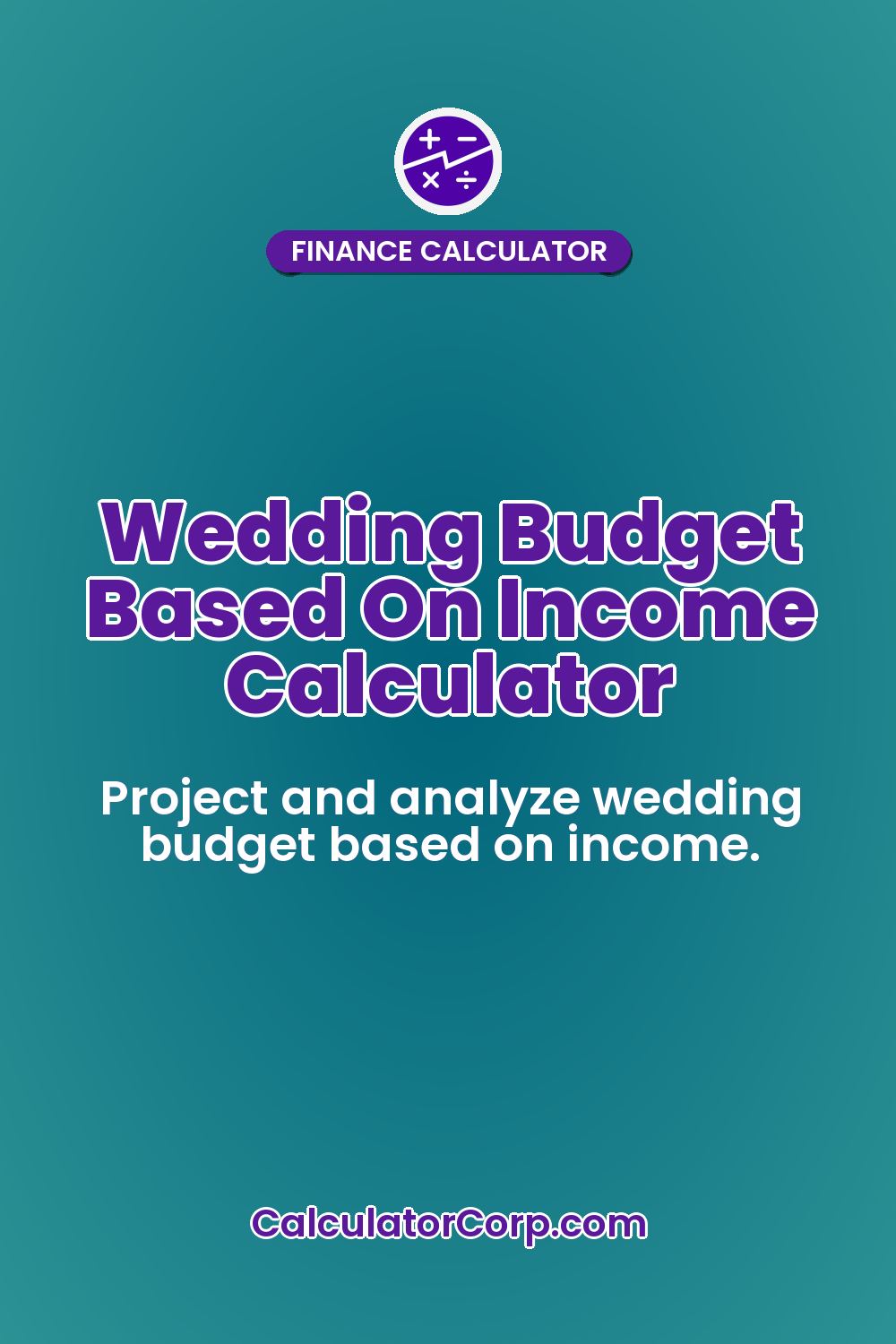 Wedding Budget Based On Income Calculator