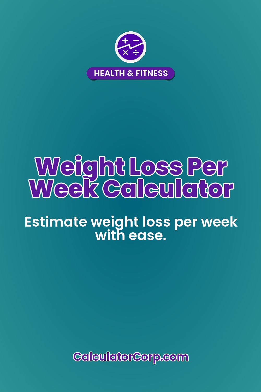 Weight Loss Per Week Calculator