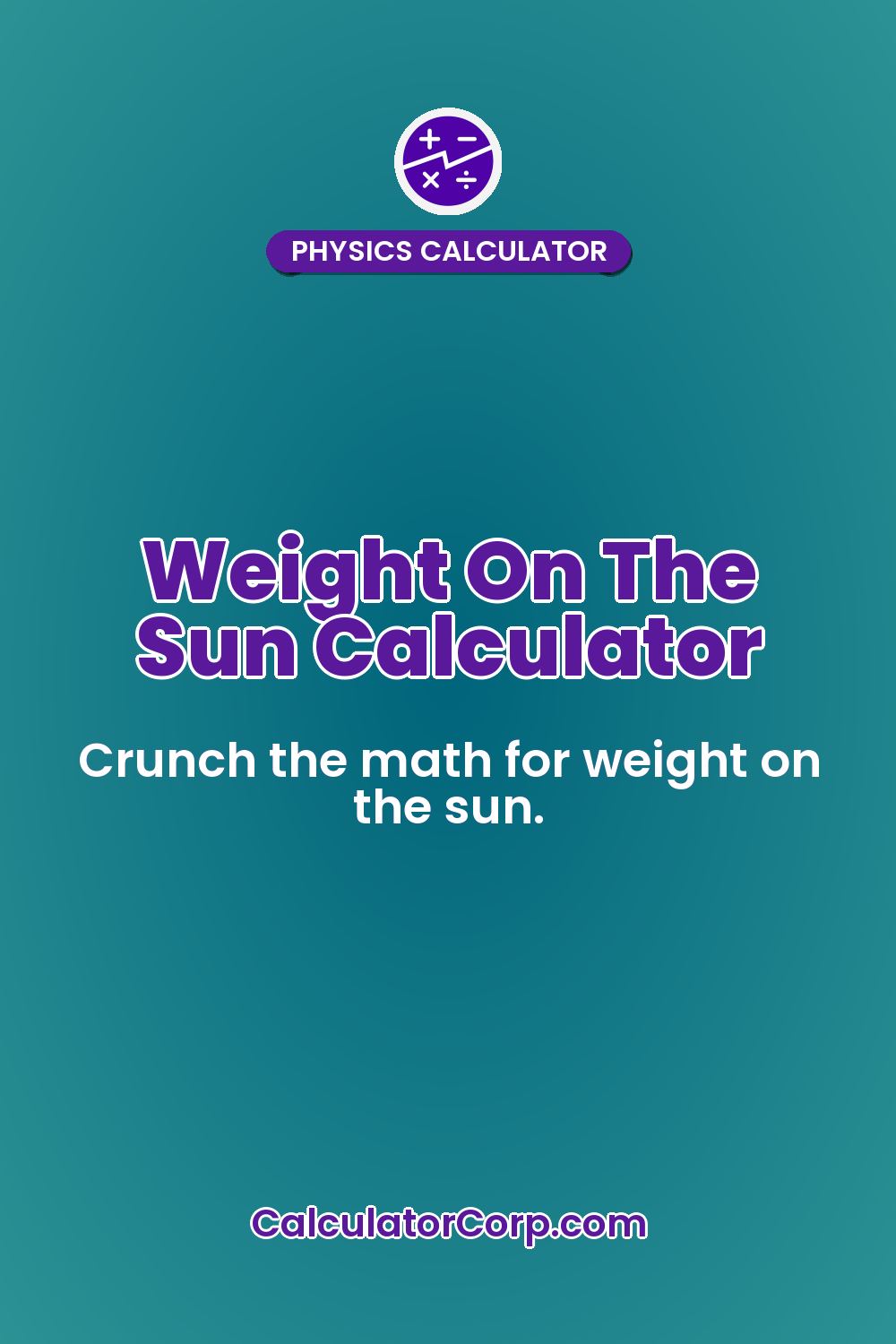 Weight On The Sun Calculator