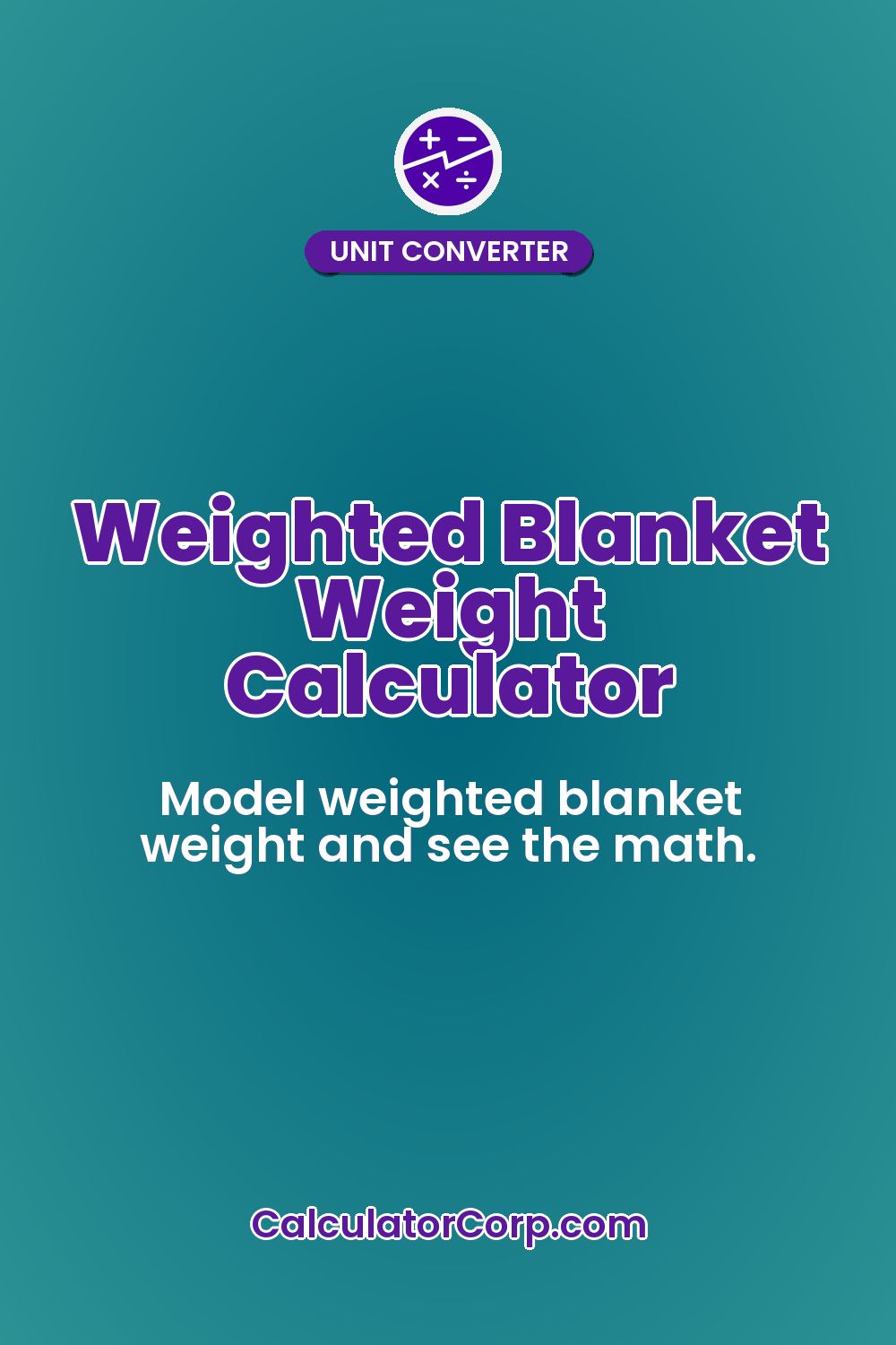 Weighted Blanket Weight Calculator