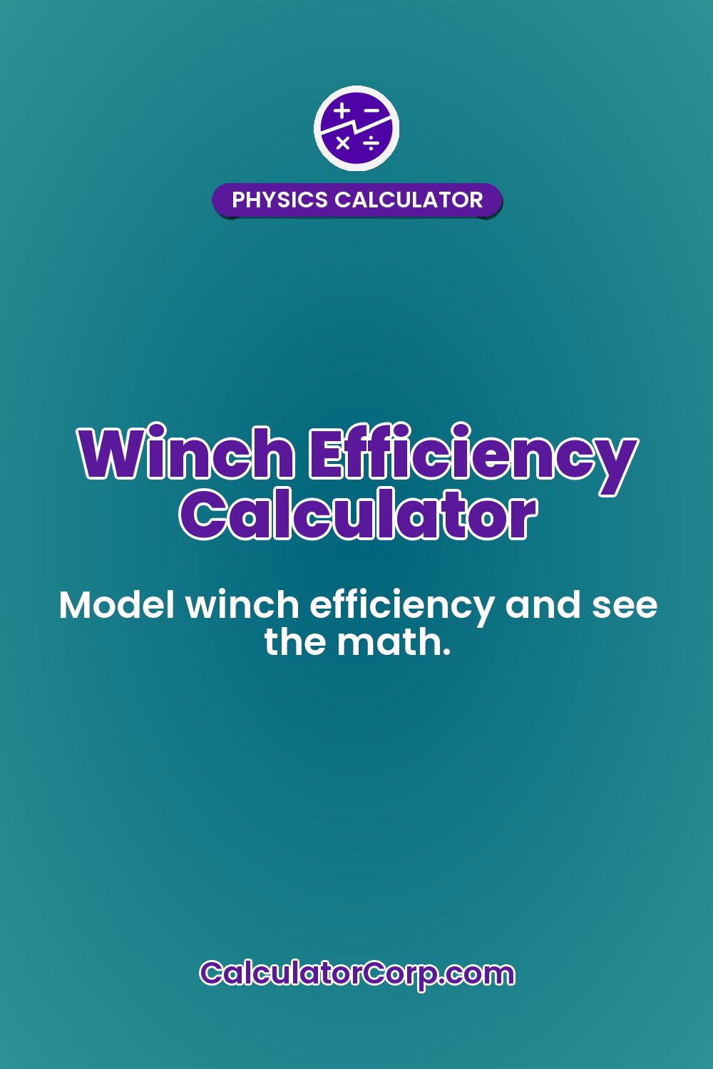 Winch Efficiency Calculator