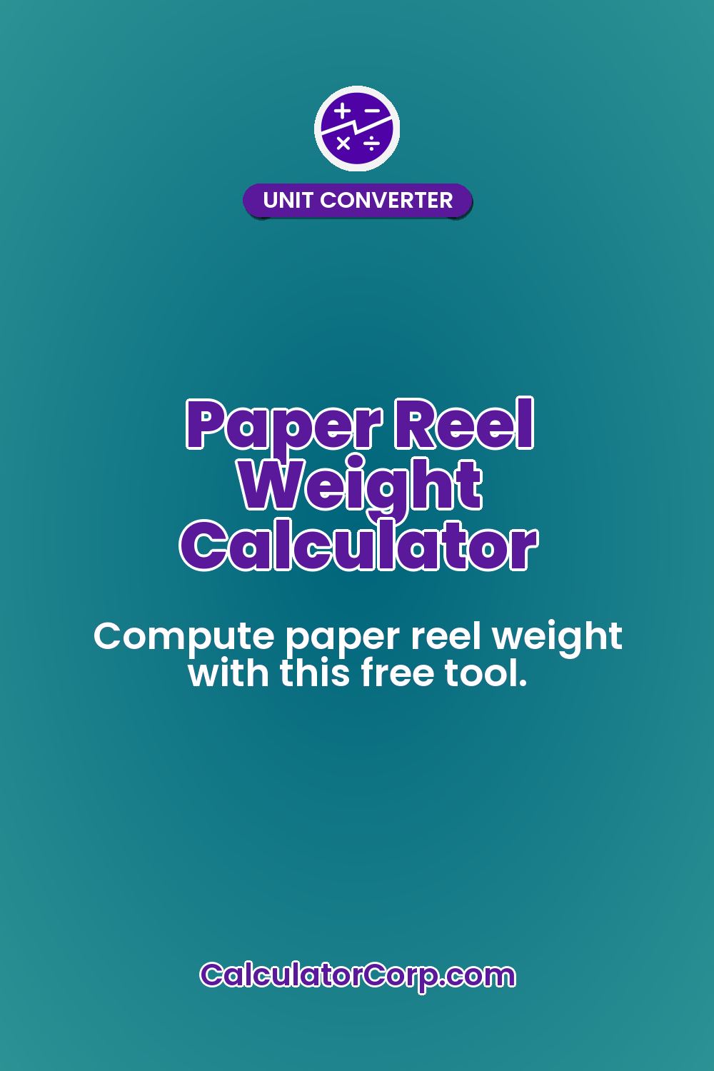 Paper Reel Weight Calculator