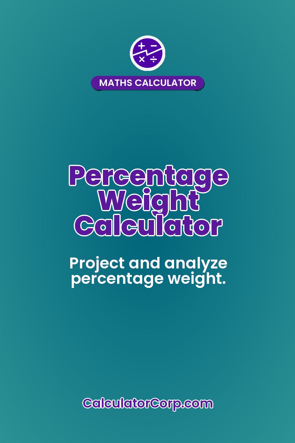 Percentage Weight Calculator