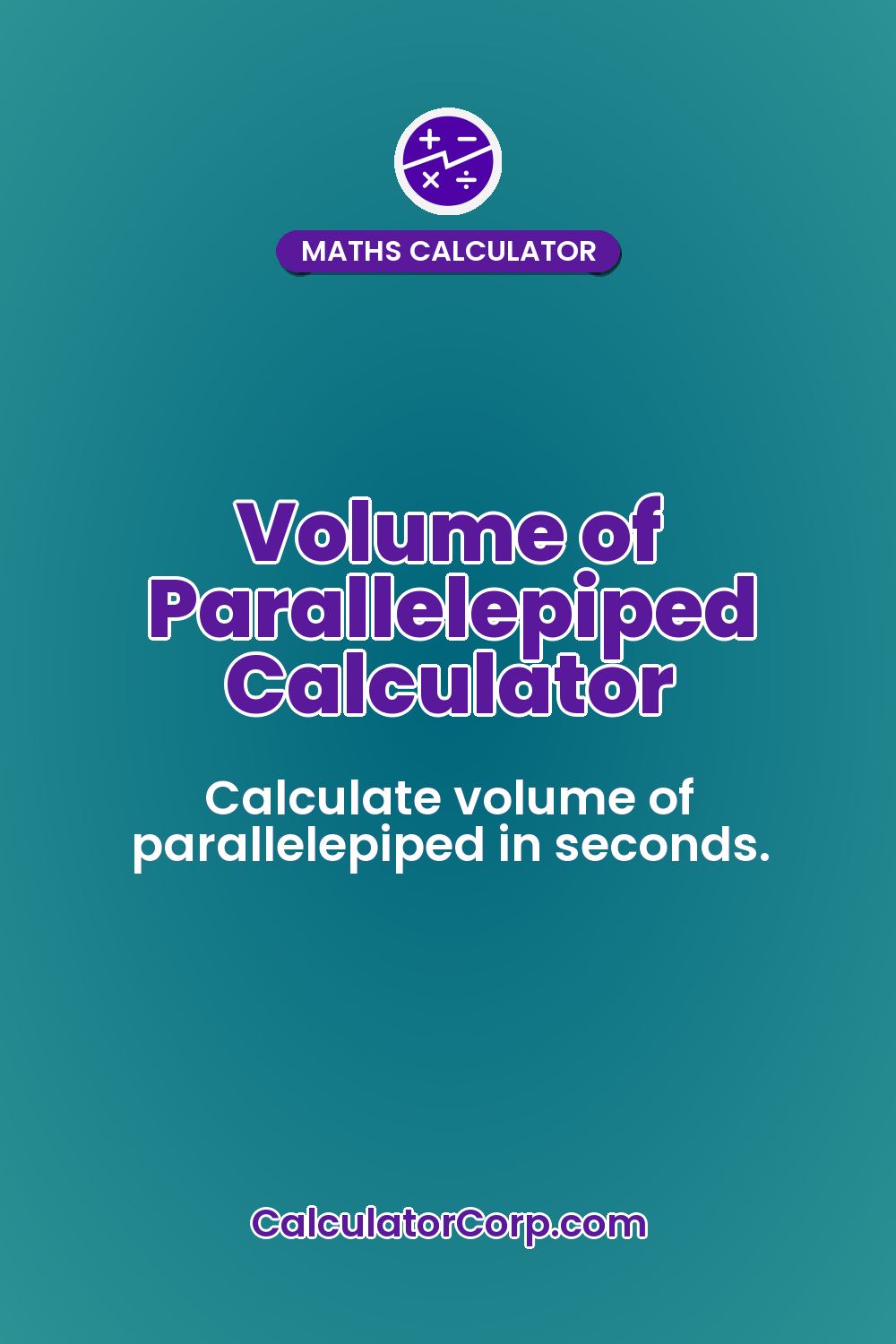 Volume of Parallelepiped Calculator