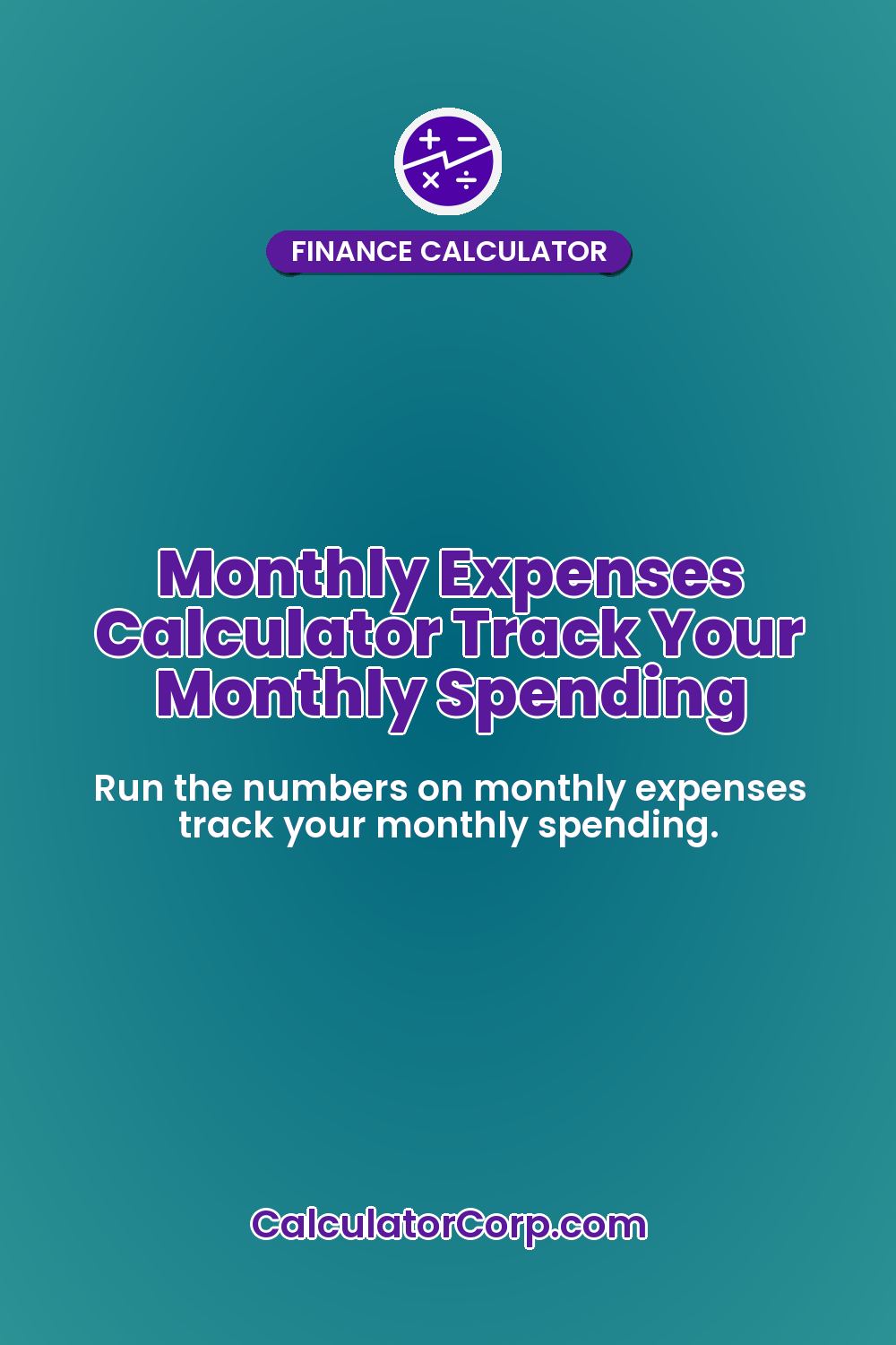 Monthly Expenses Calculator Track Your Monthly Spending