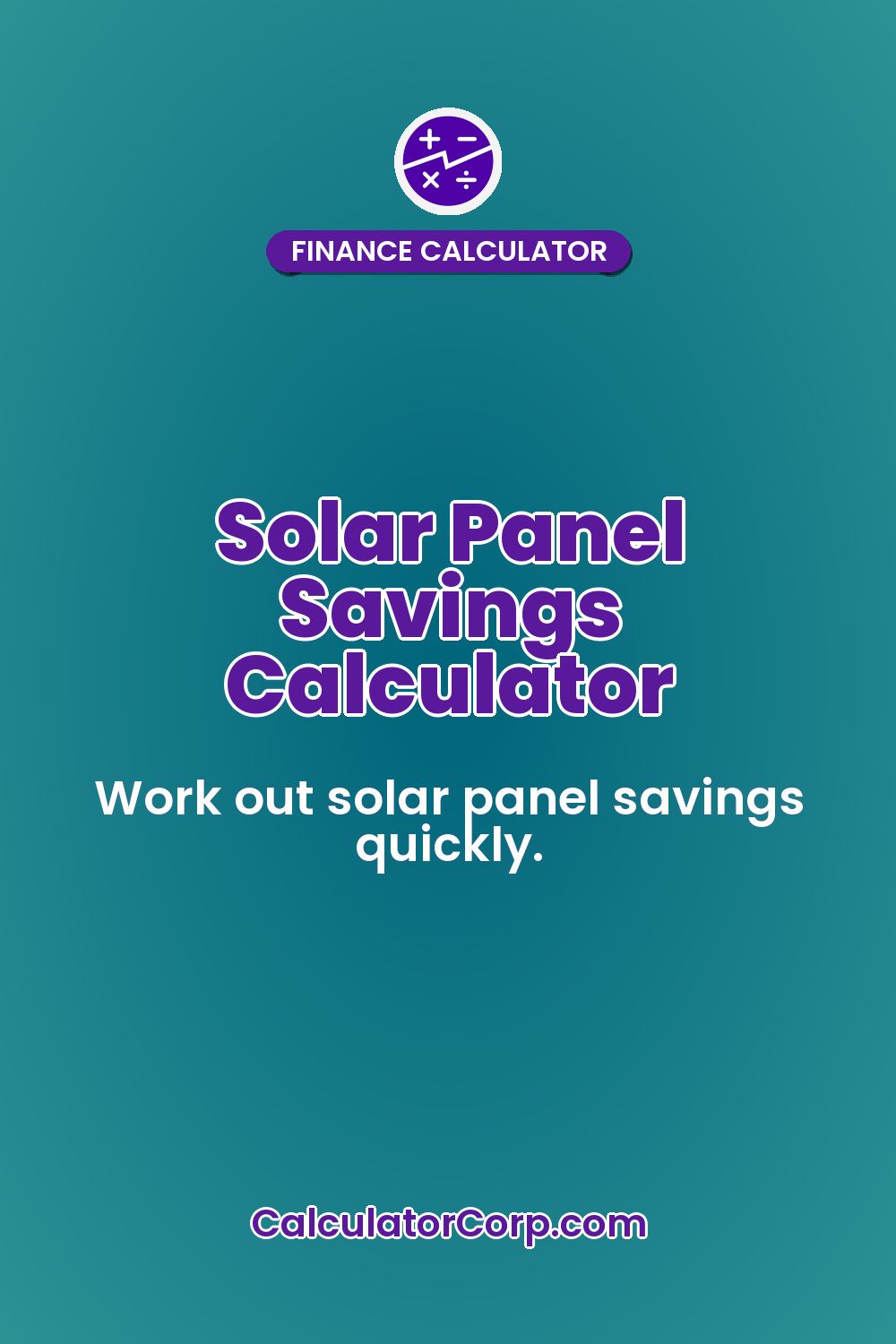 Solar Panel Savings Calculator