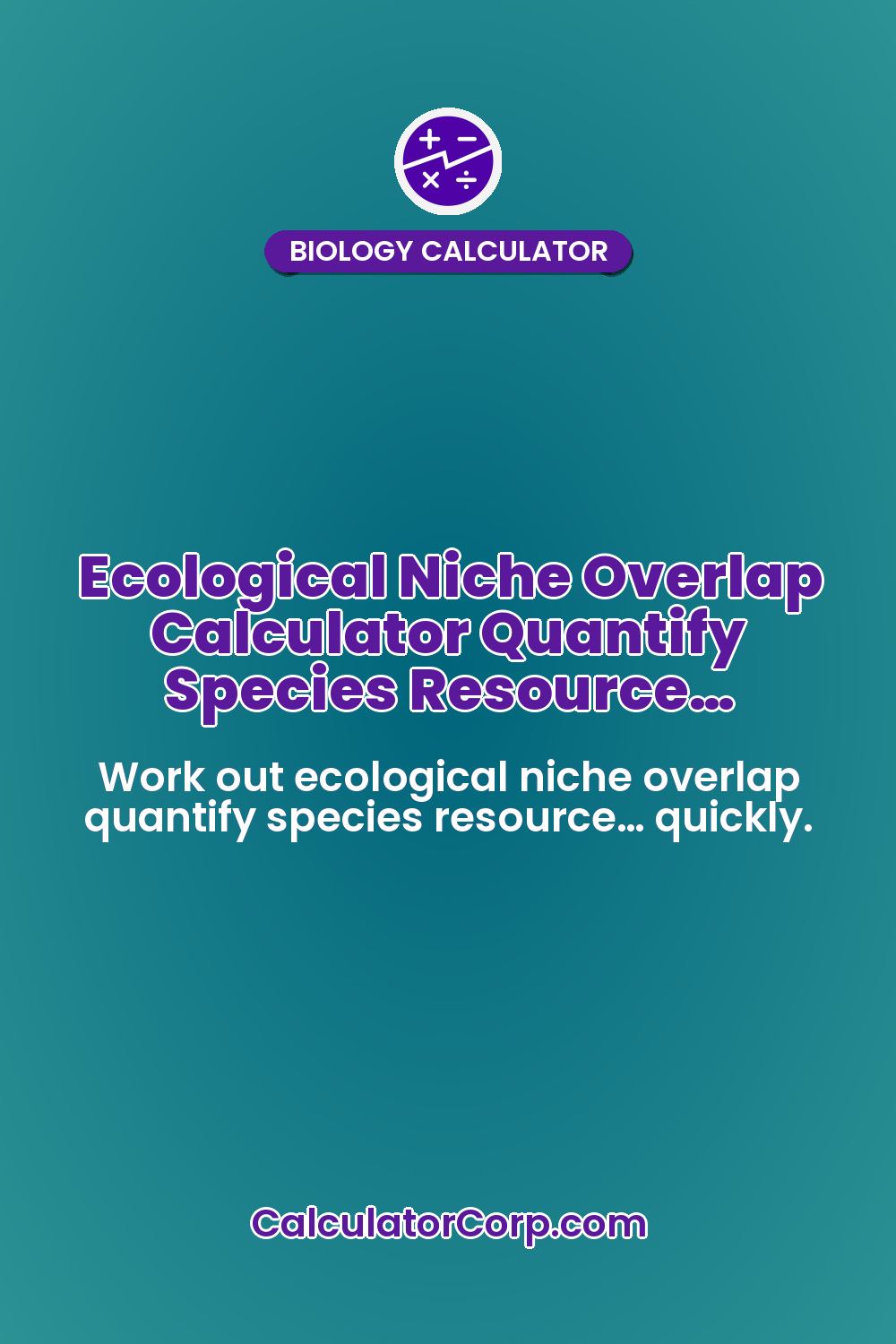 Ecological Niche Overlap Calculator Quantify Species Resource…