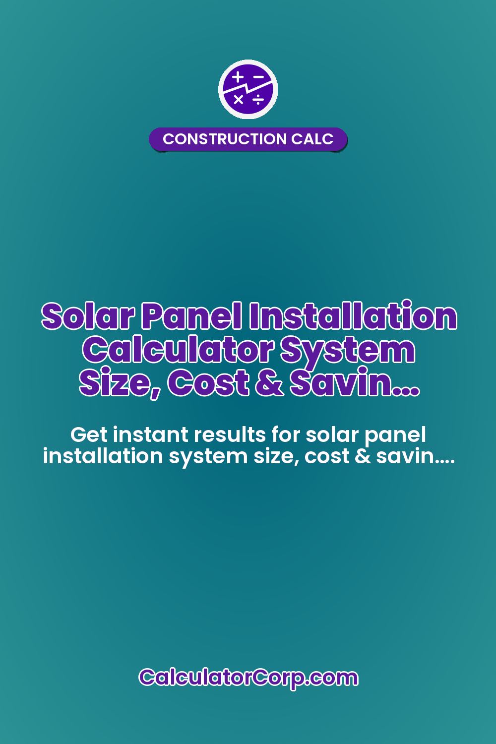 Solar Panel Installation Calculator System Size, Cost & Savin…