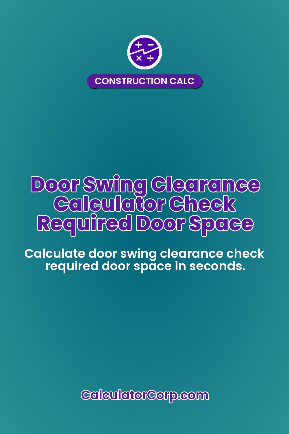 Door Swing Clearance Calculator Check Required Door Space