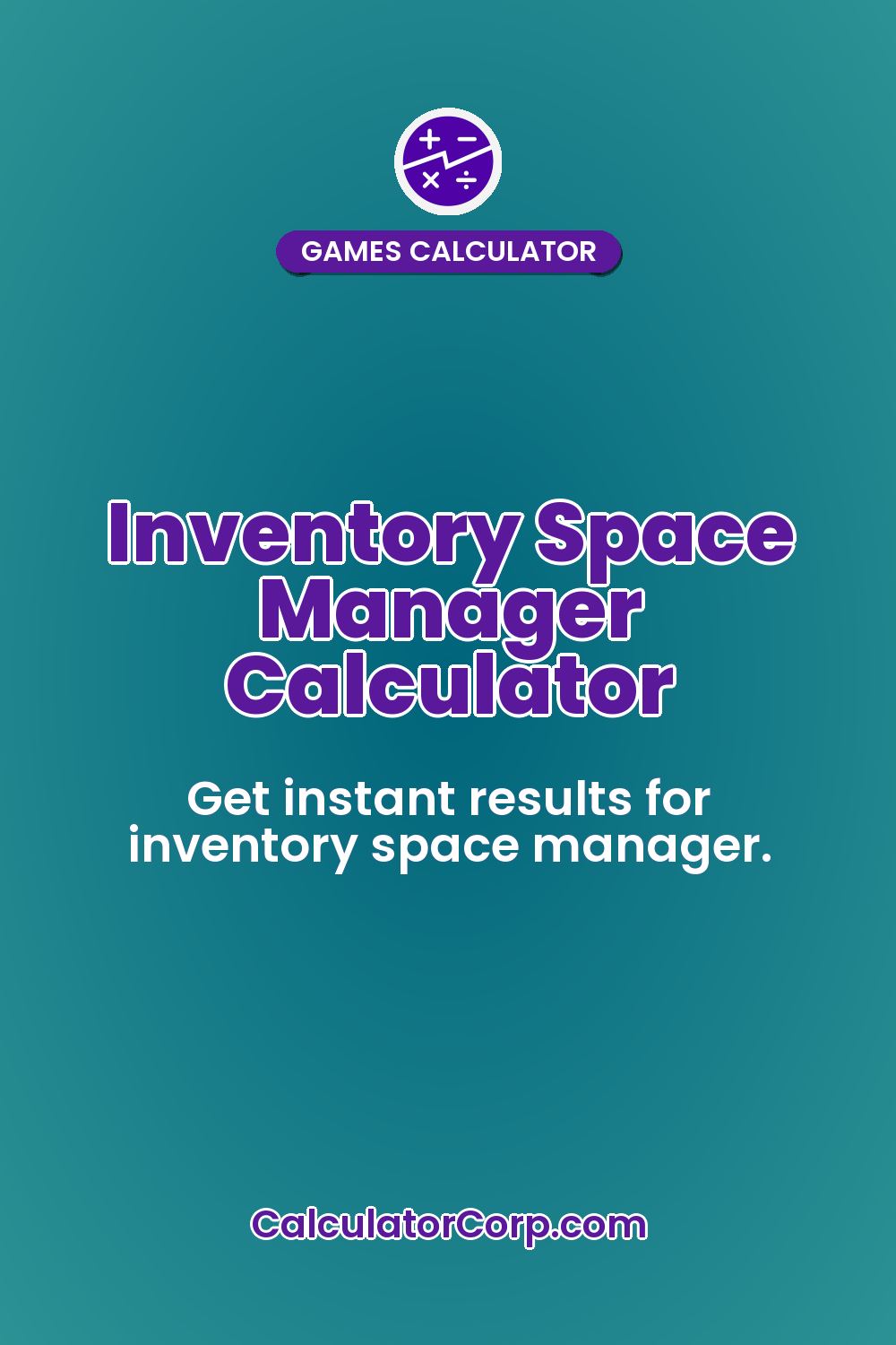Inventory Space Manager Calculator