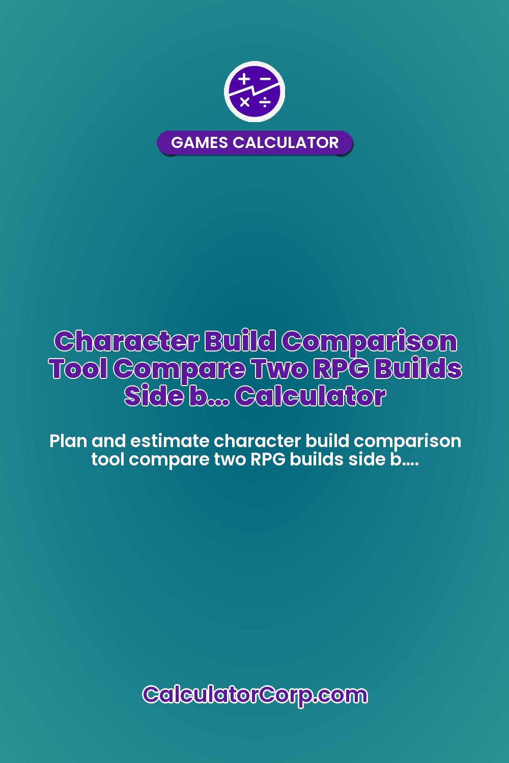Character Build Comparison Tool Compare Two RPG Builds Side b… Calculator