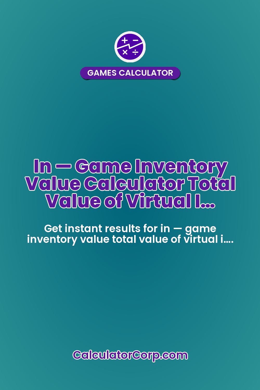 In — Game Inventory Value Calculator Total Value of Virtual I…