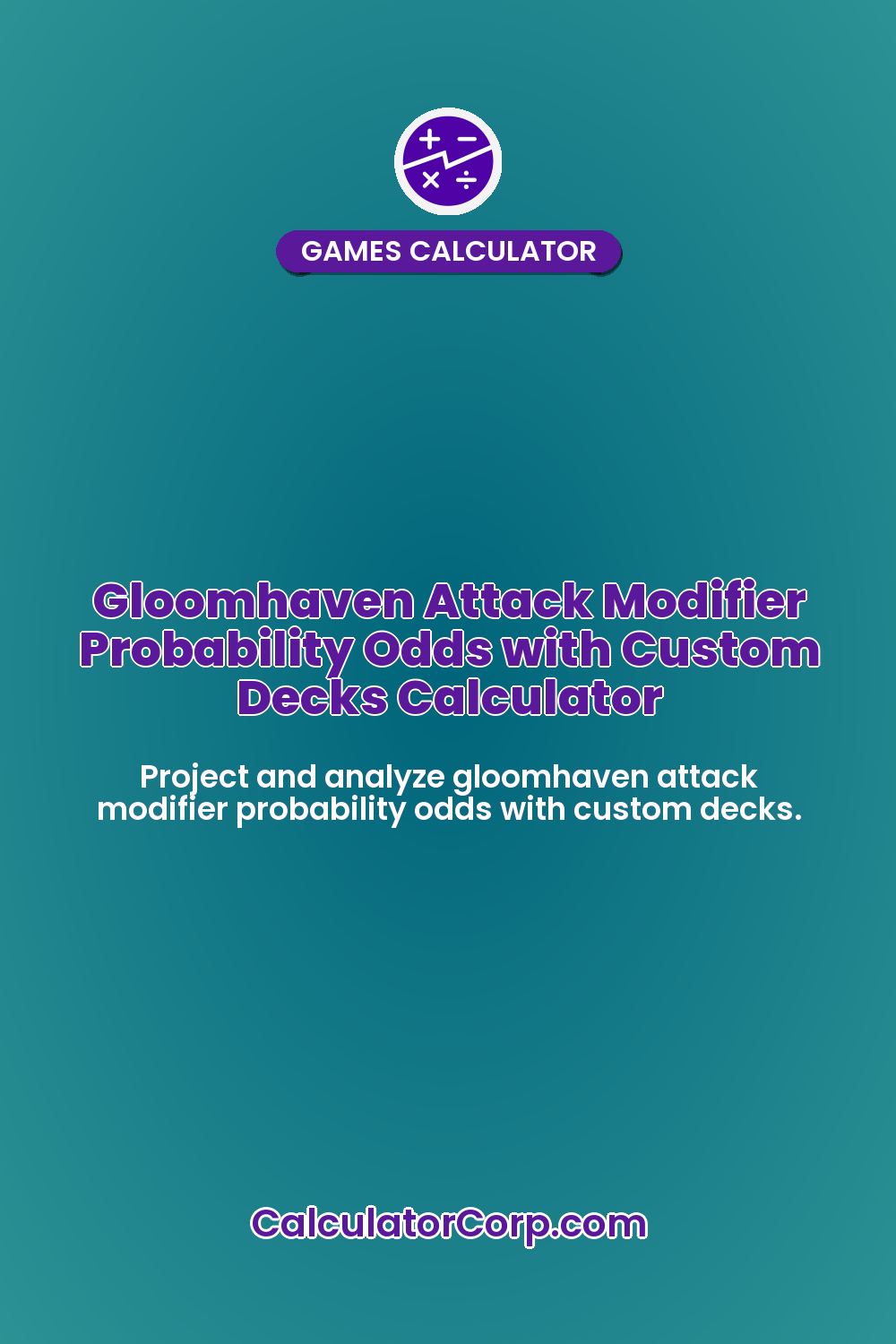Gloomhaven Attack Modifier Probability Odds with Custom Decks Calculator