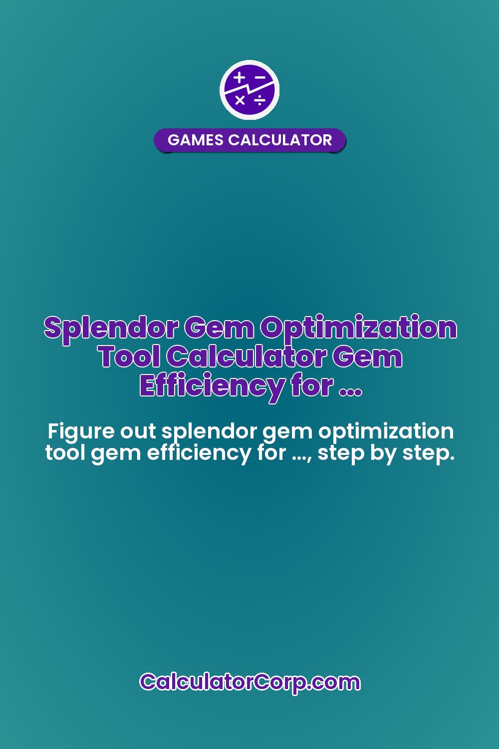 Splendor Gem Optimization Tool Calculator Gem Efficiency for …