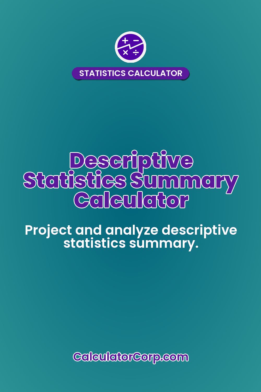 Descriptive Statistics Summary Calculator