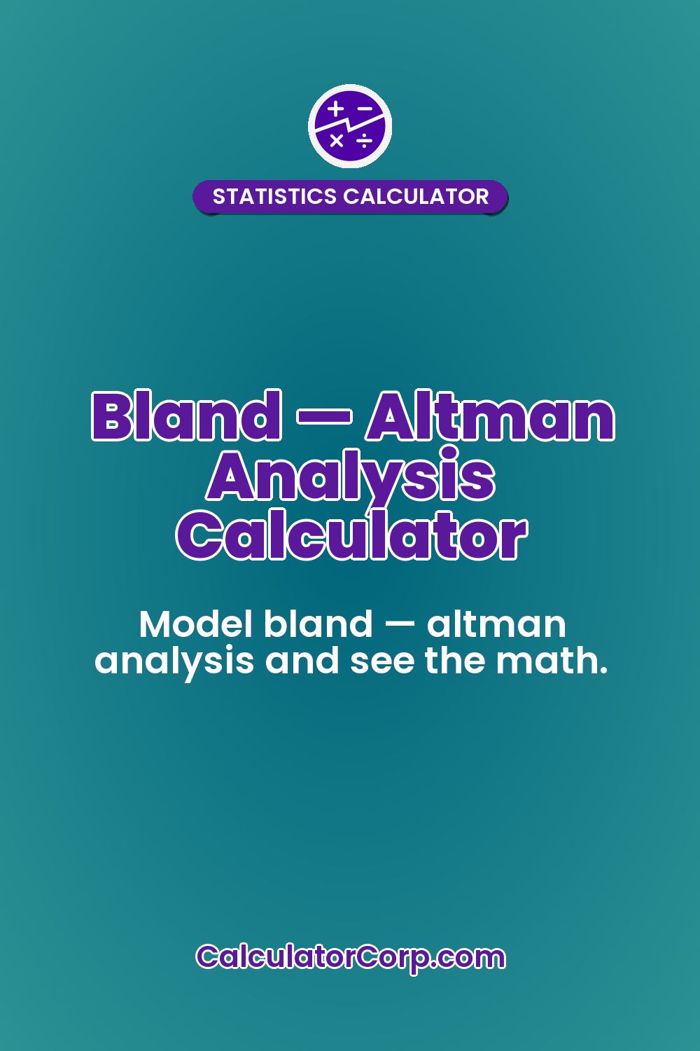 Bland — Altman Analysis Calculator