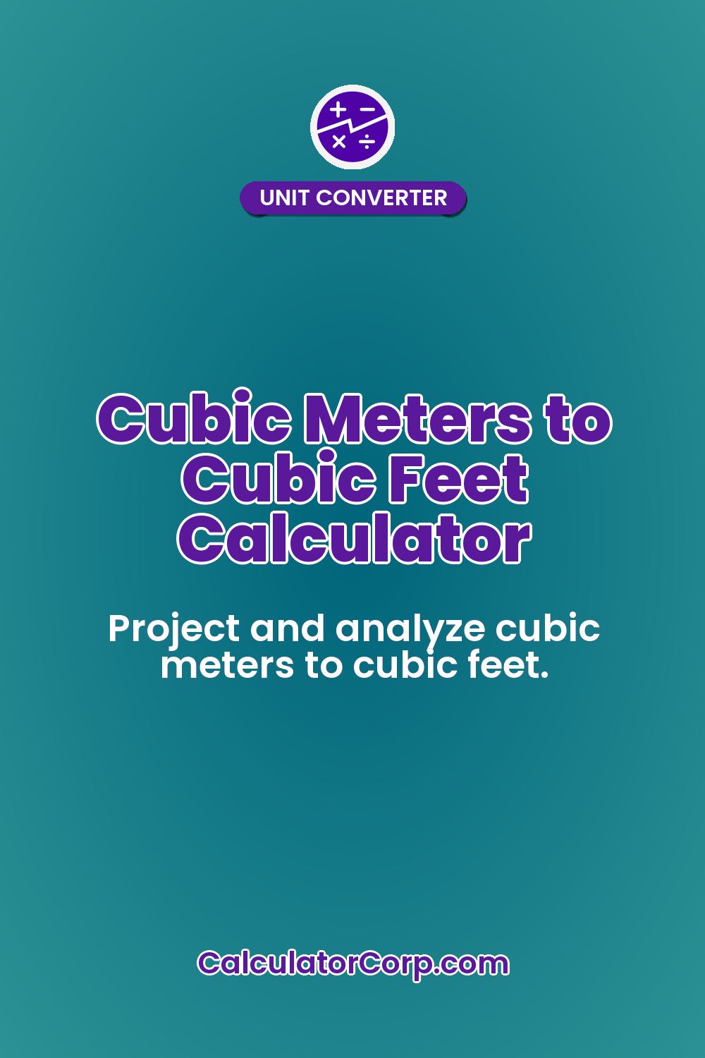 Cubic Meters to Cubic Feet Calculator
