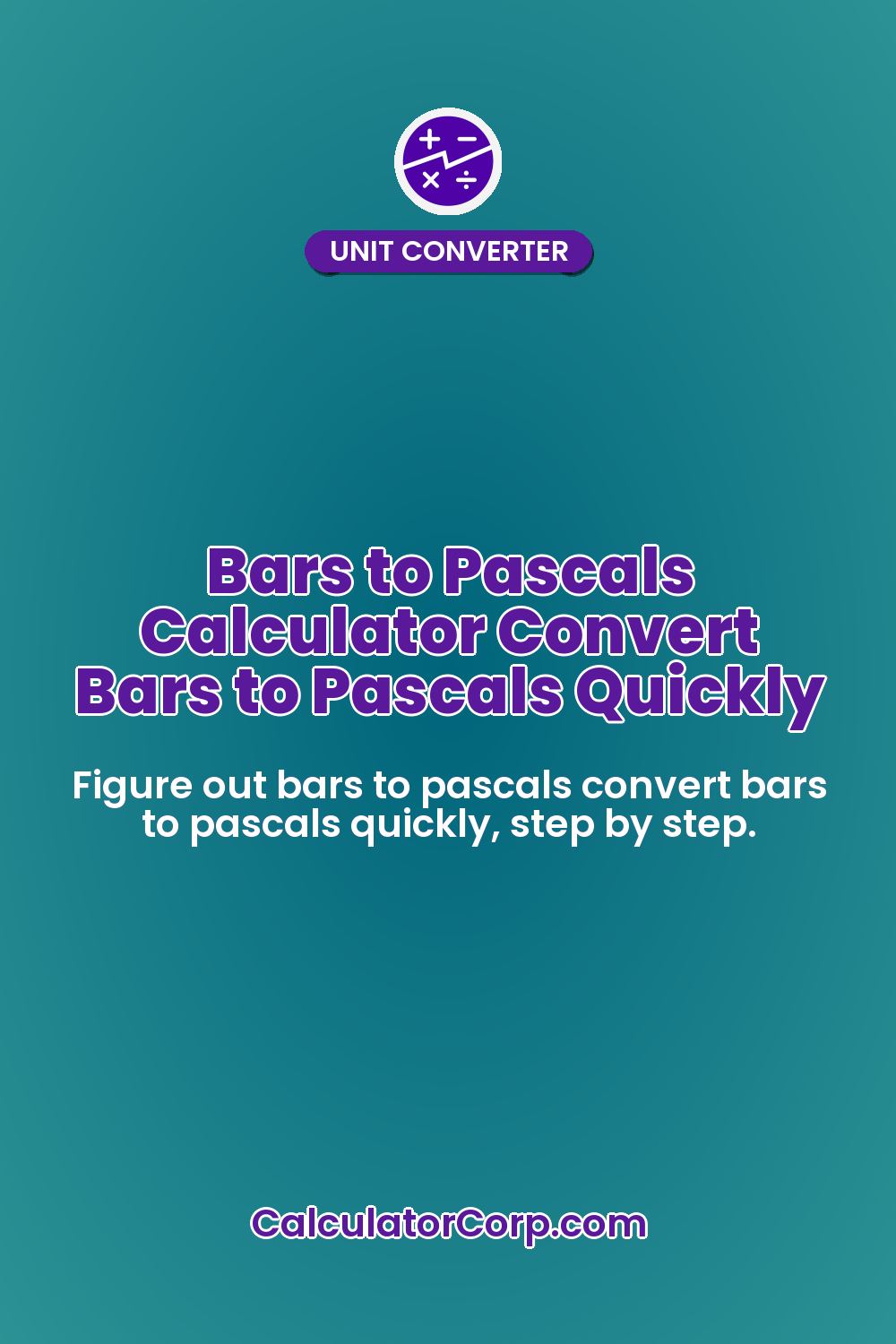 Bars to Pascals Calculator Convert Bars to Pascals Quickly