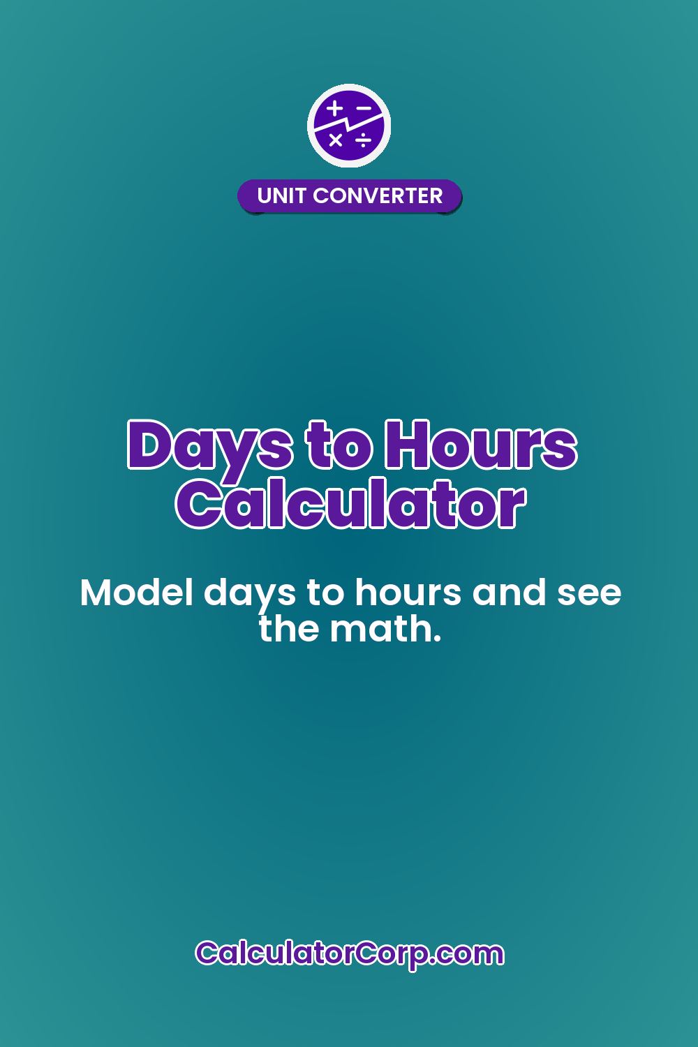 Days to Hours Calculator
