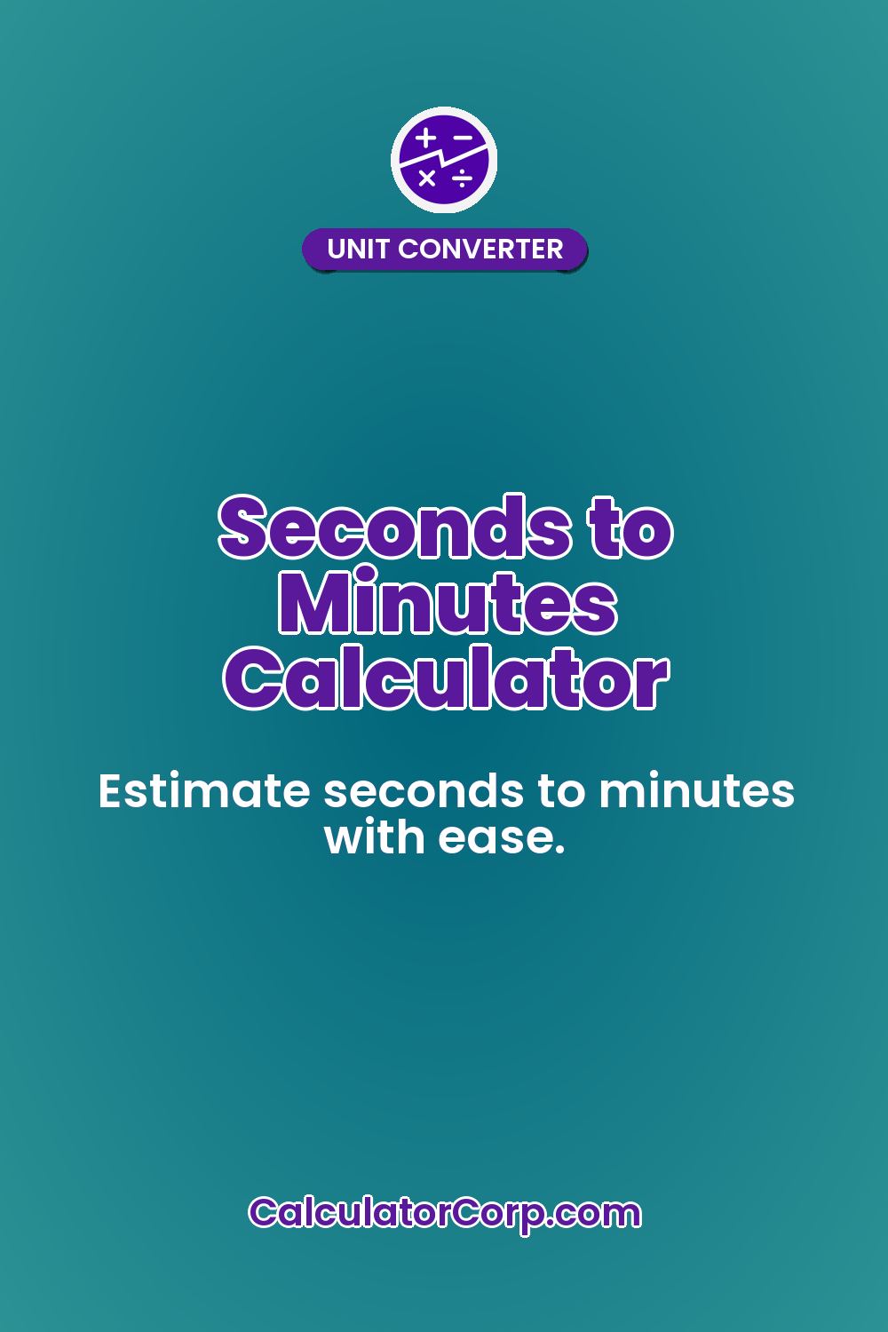 Seconds to Minutes Calculator