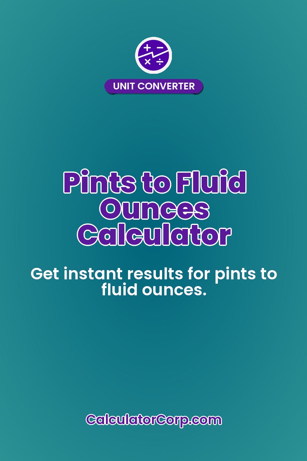 Pints to Fluid Ounces Calculator