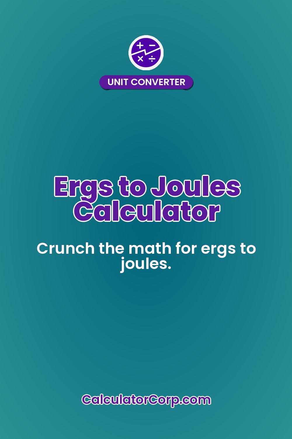 Ergs to Joules Calculator