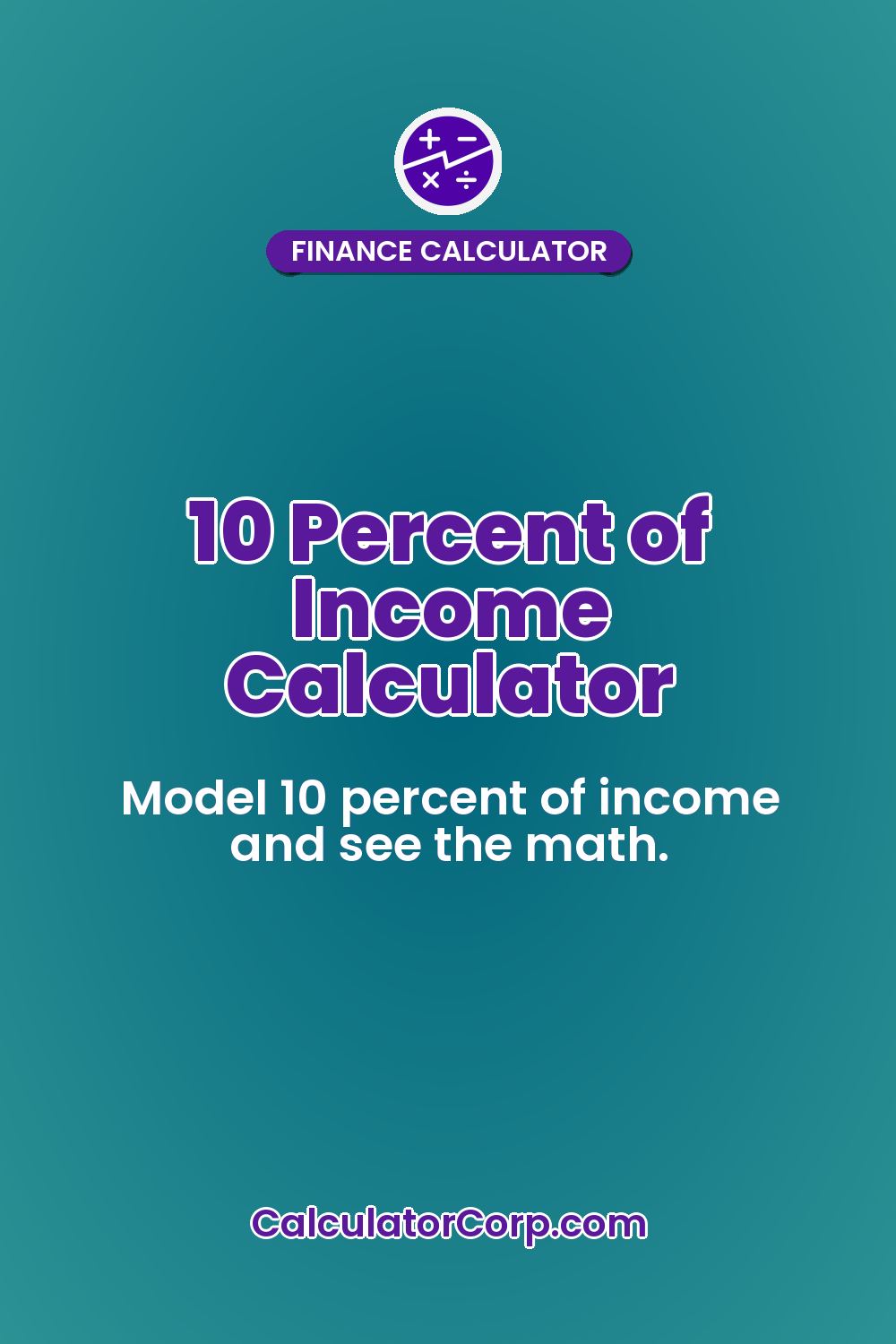 10 Percent of Income Calculator