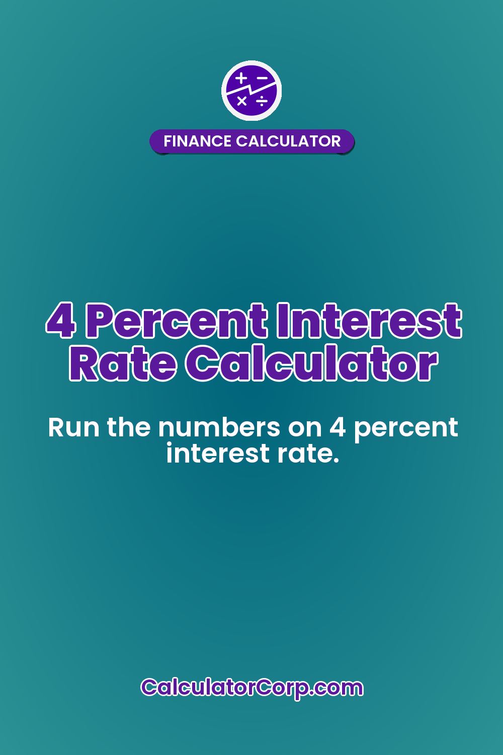 4 Percent Interest Rate Calculator