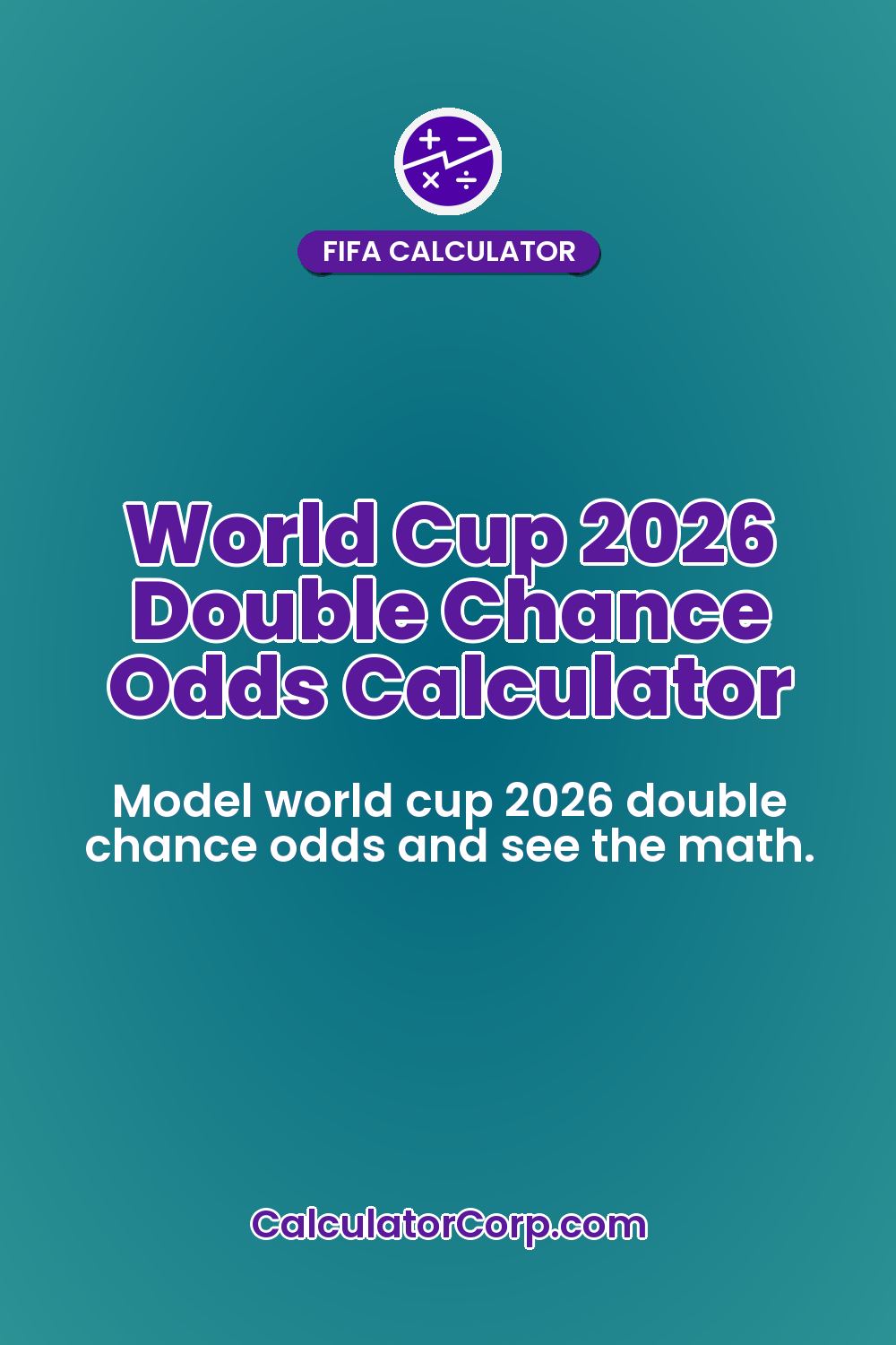 World Cup 2026 Double Chance Odds Calculator