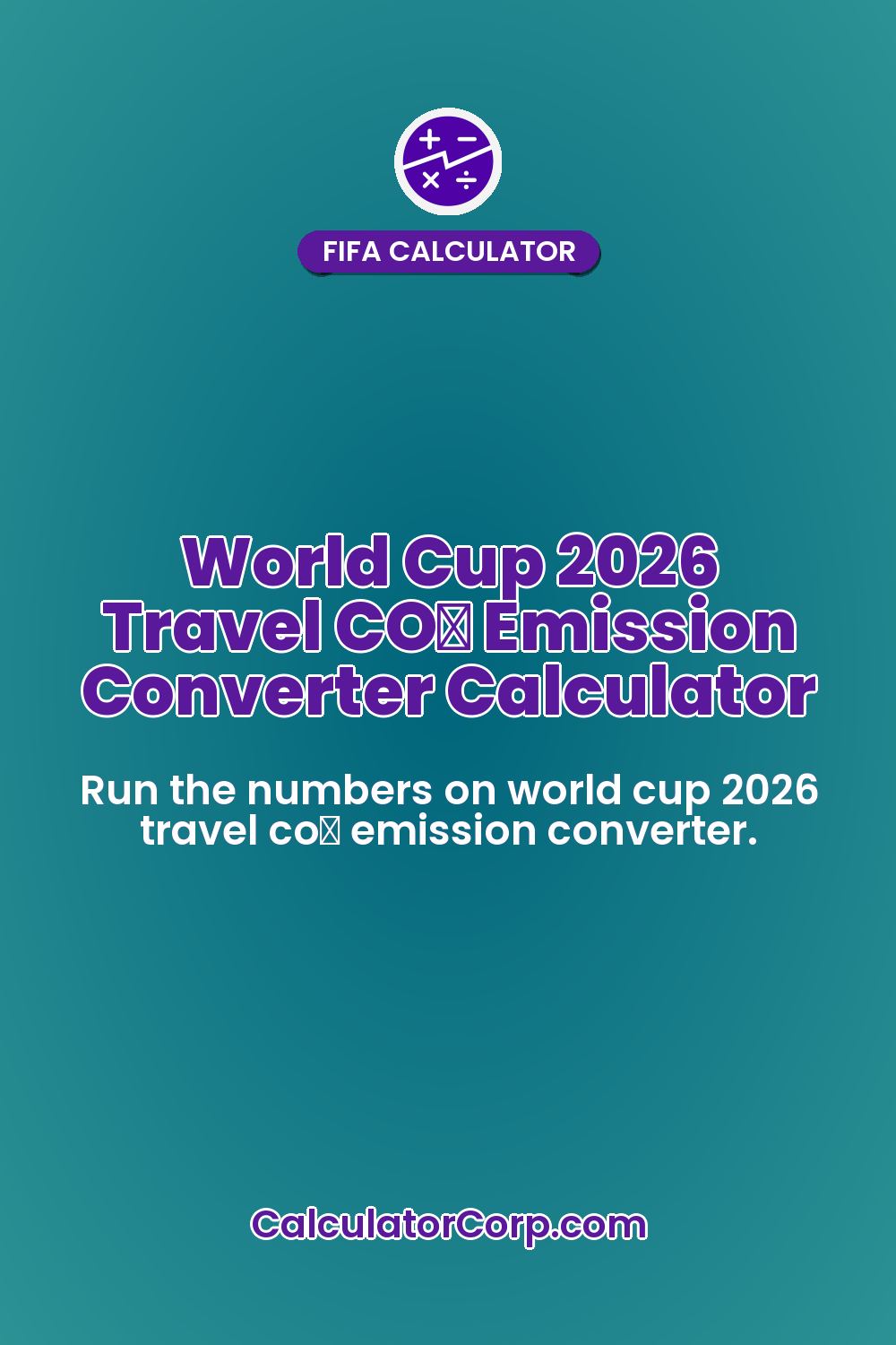 World Cup 2026 Travel CO₂ Emission Converter Calculator