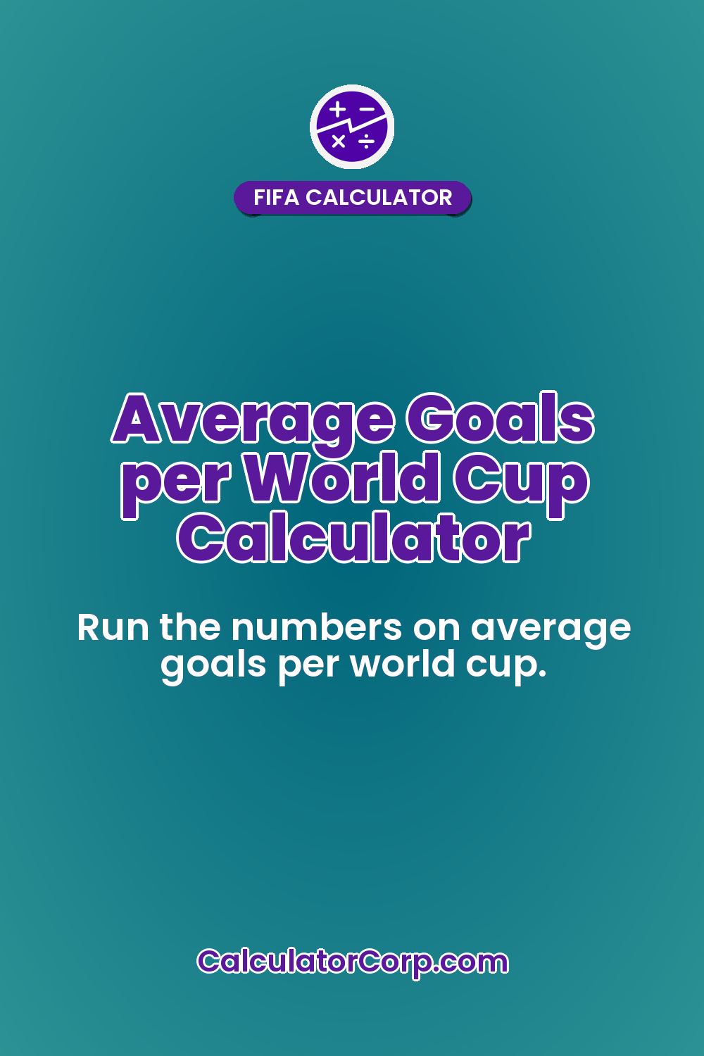 Average Goals per World Cup Calculator