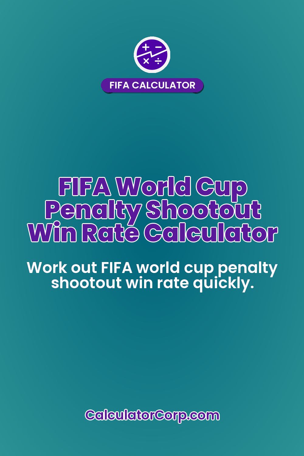 FIFA World Cup Penalty Shootout Win Rate Calculator