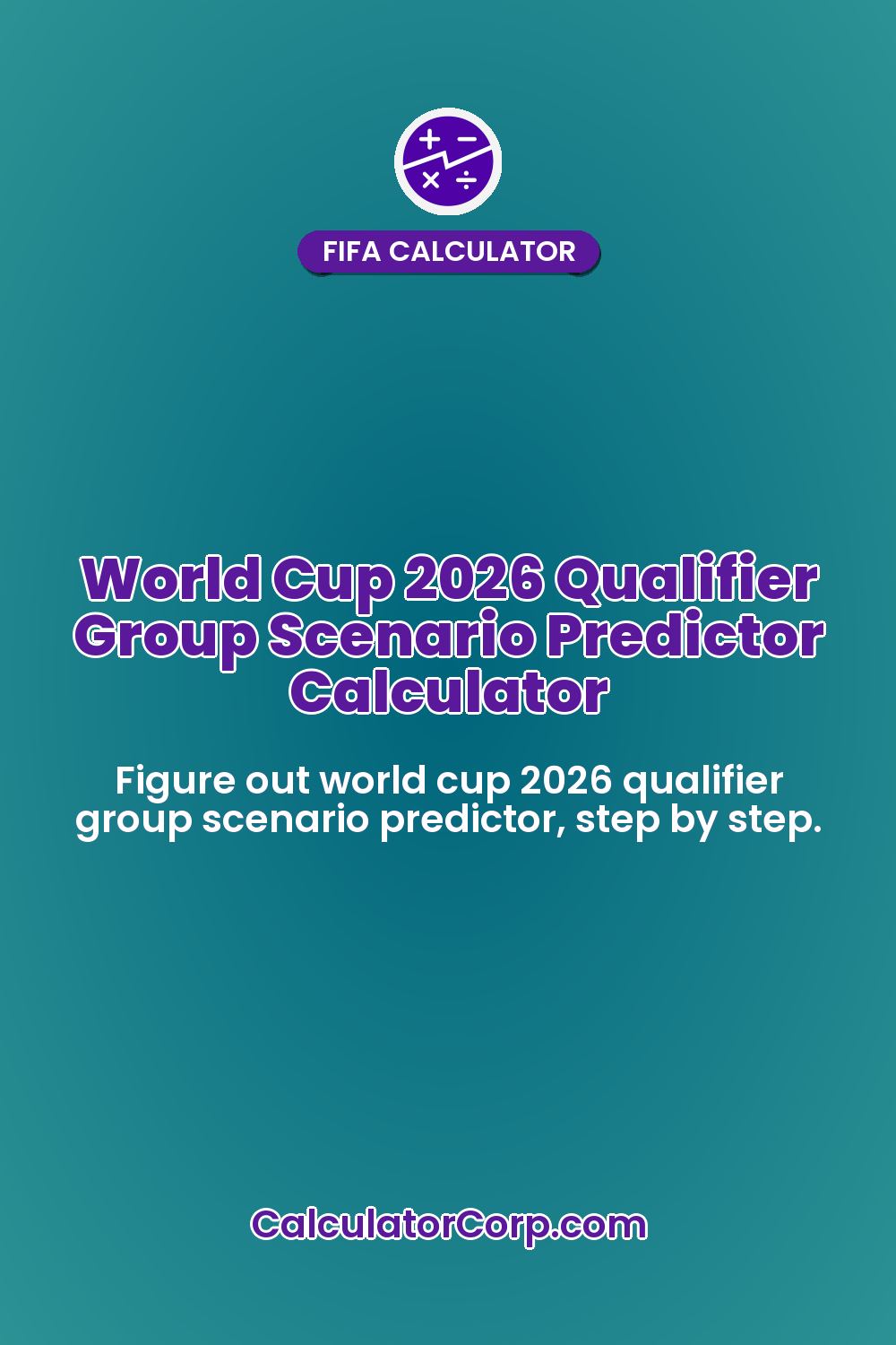 World Cup 2026 Qualifier Group Scenario Predictor Calculator