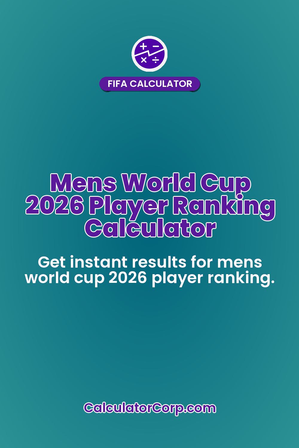 Mens World Cup 2026 Player Ranking Calculator