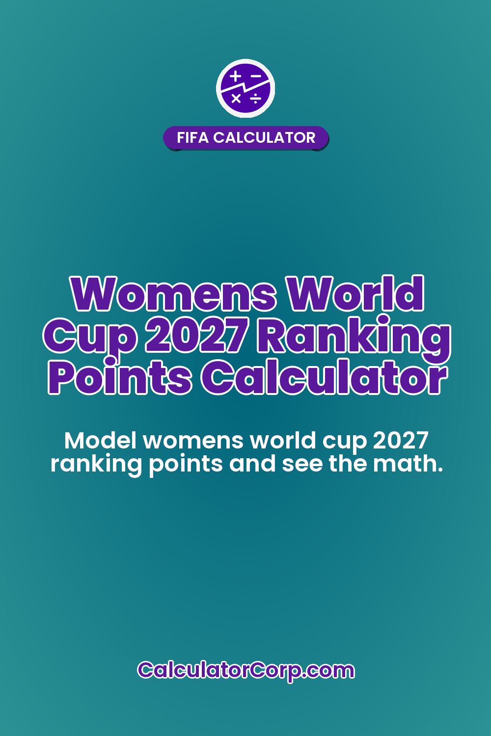 Womens World Cup 2027 Ranking Points Calculator