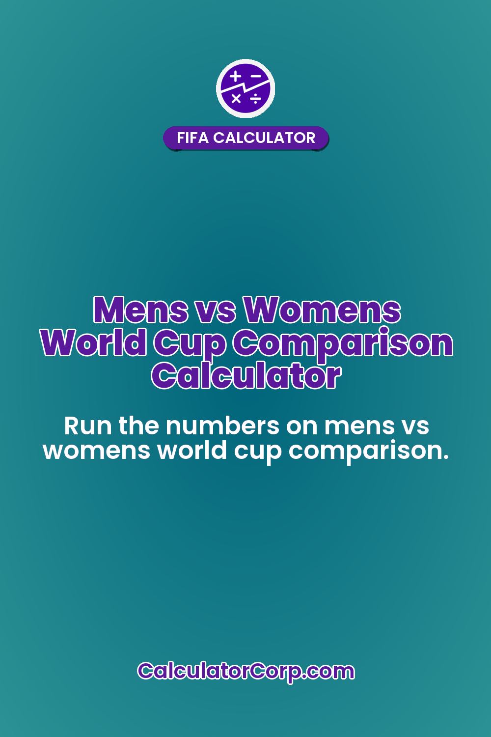 Mens vs Womens World Cup Comparison Calculator