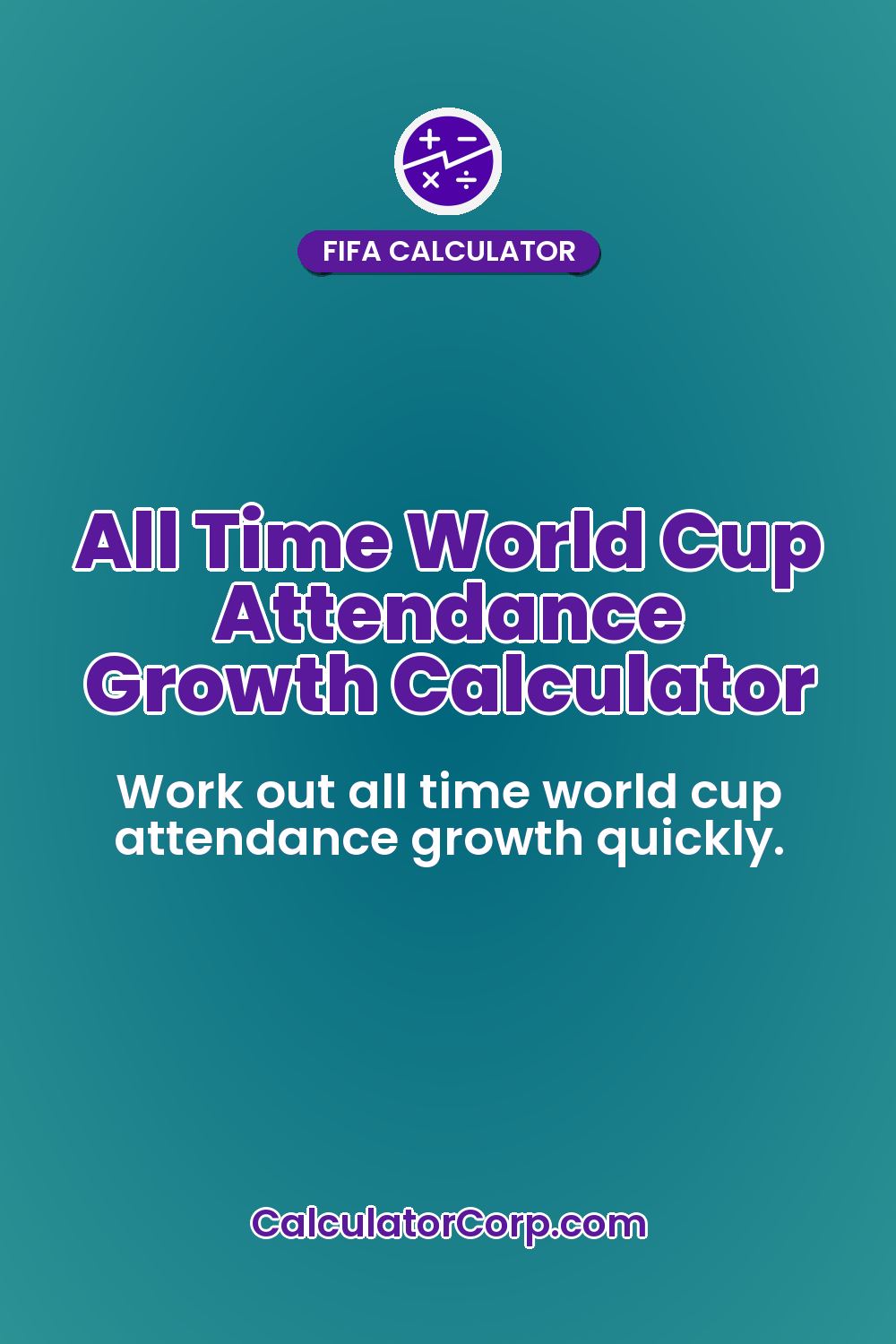 All Time World Cup Attendance Growth Calculator