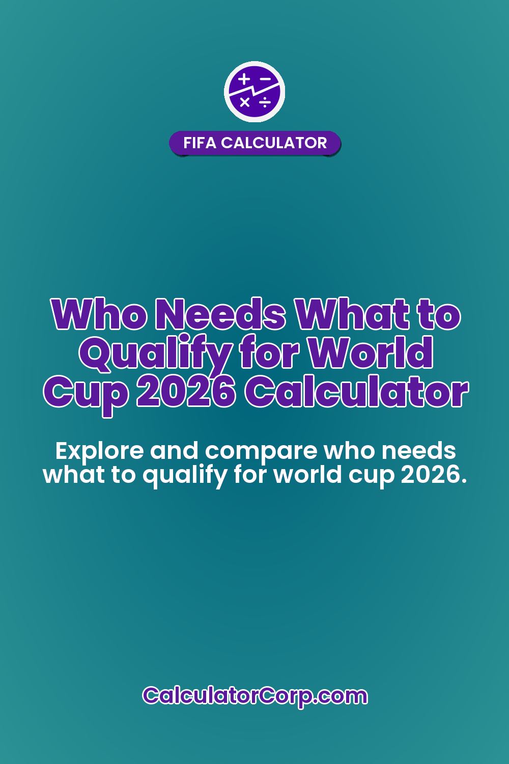 Who Needs What to Qualify for World Cup 2026 Calculator