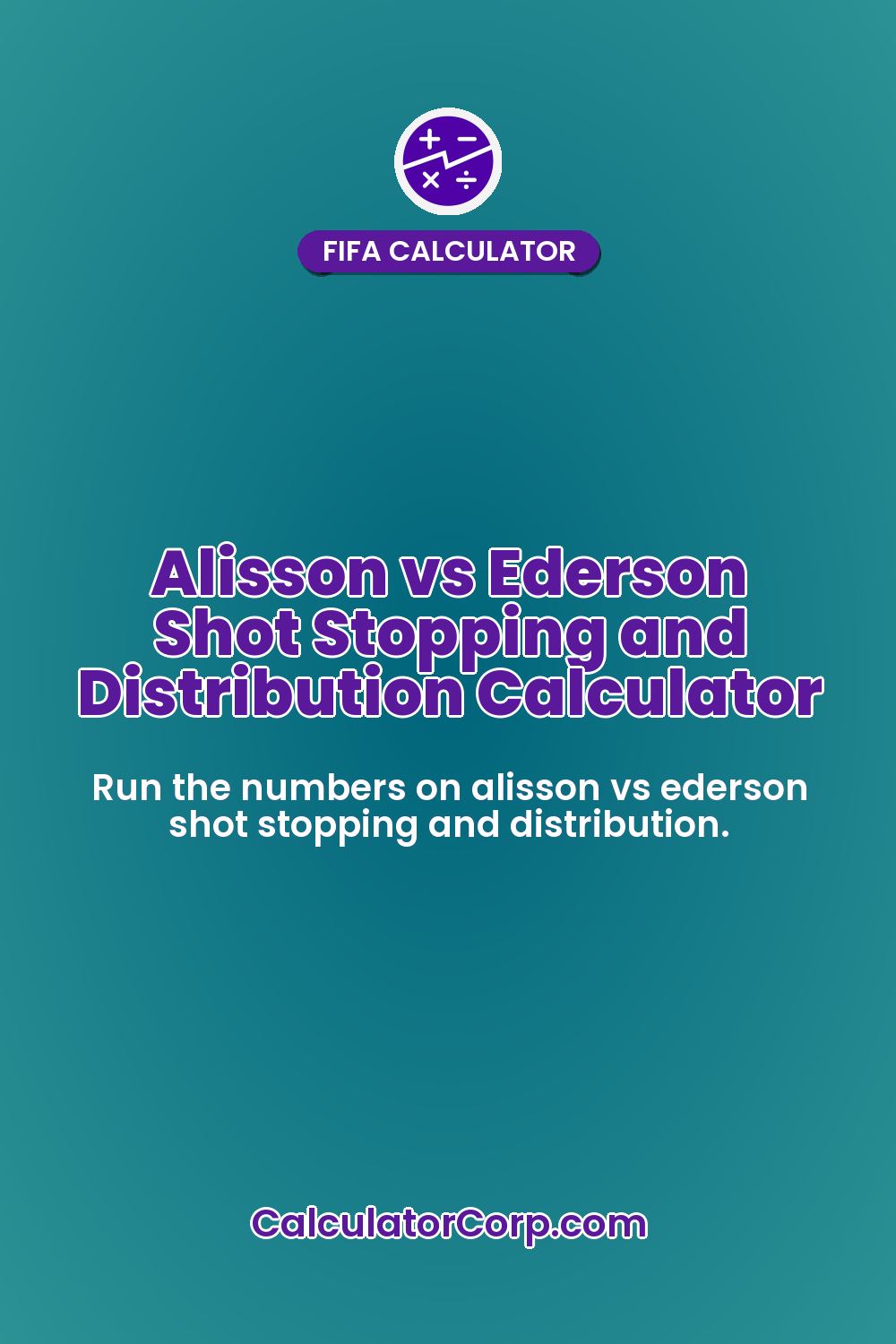 Alisson vs Ederson Shot Stopping and Distribution Calculator
